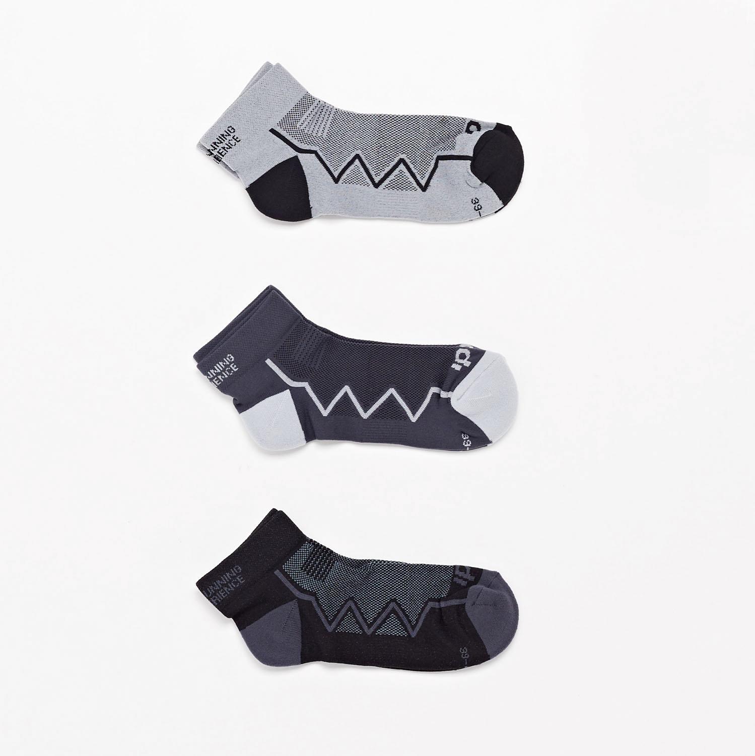 Socquettes Ipso - Noir - Chaussettes Homme sports taille L