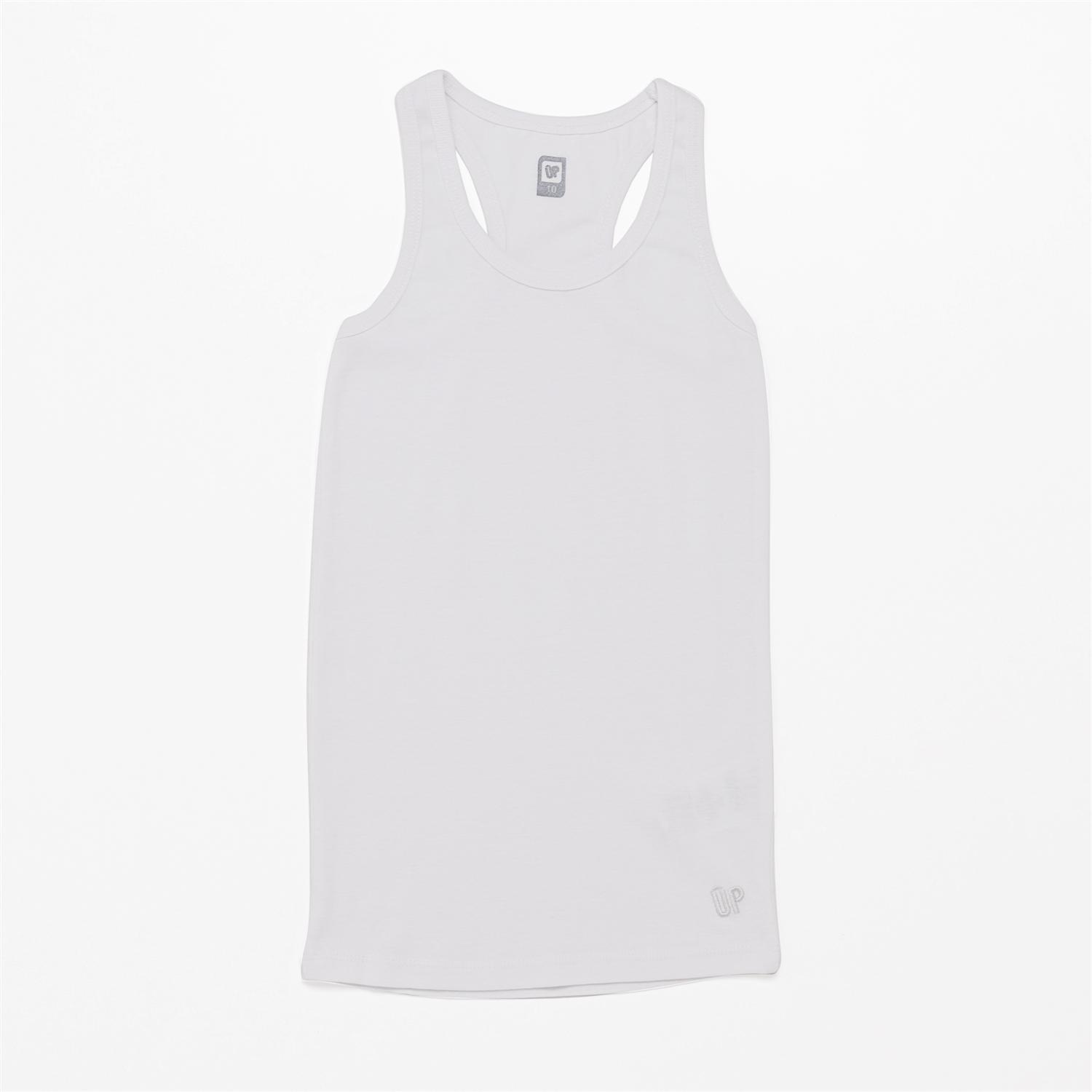 Camiseta Up Basic - Blanca - Camiseta Nadadora Niña talla 10