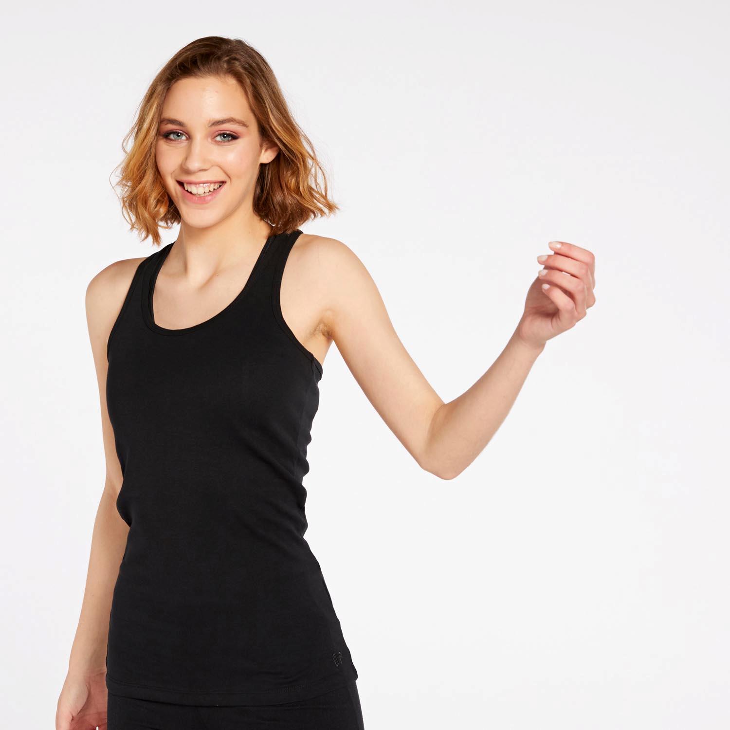 Camiseta Up Basic - Negro - Camiseta Nadadora Mujer talla S