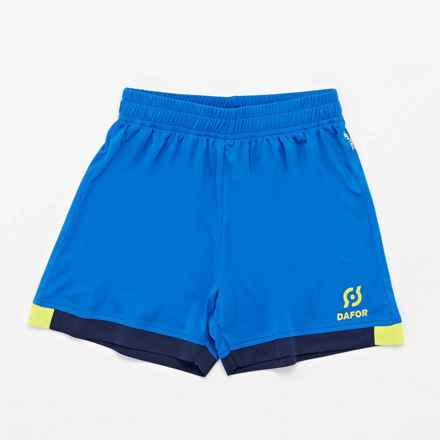 Pantalón Fútbol Dafor Basic - Royal - Pantalón Corto Junior talla 6