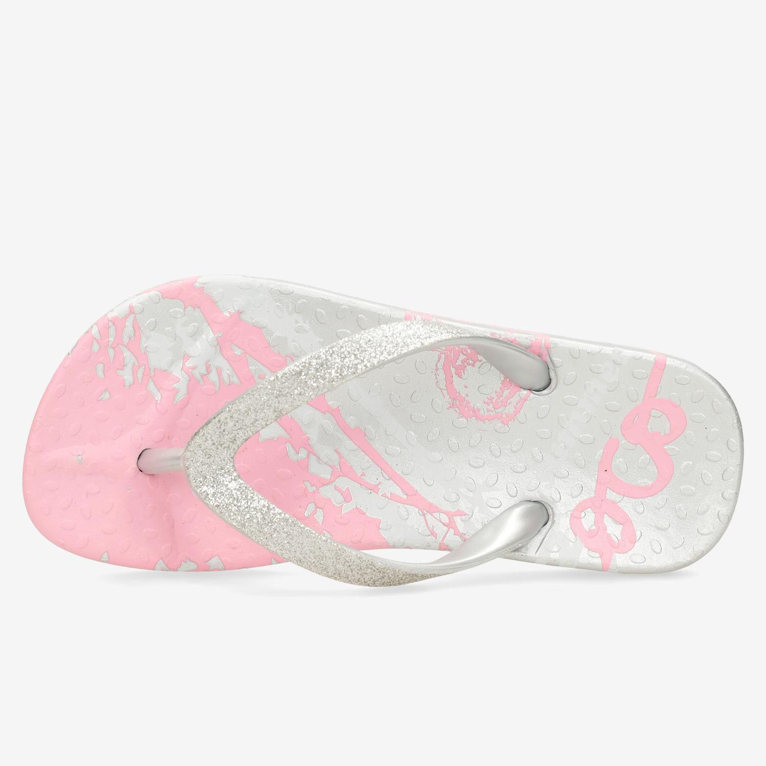 Nicoboco Sekali - Plata-Rosa - Chanclas Niño talla 29