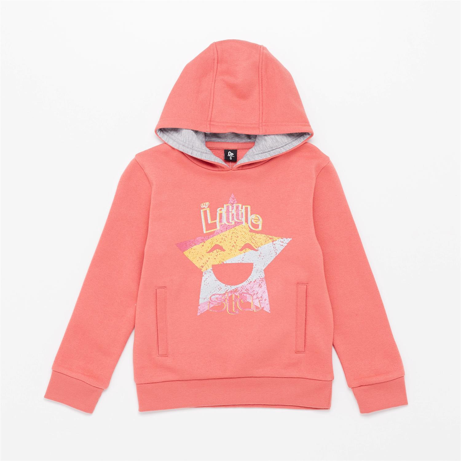 Sudadera Up Basics - Coral - Sudadera Capucha Niña talla 2