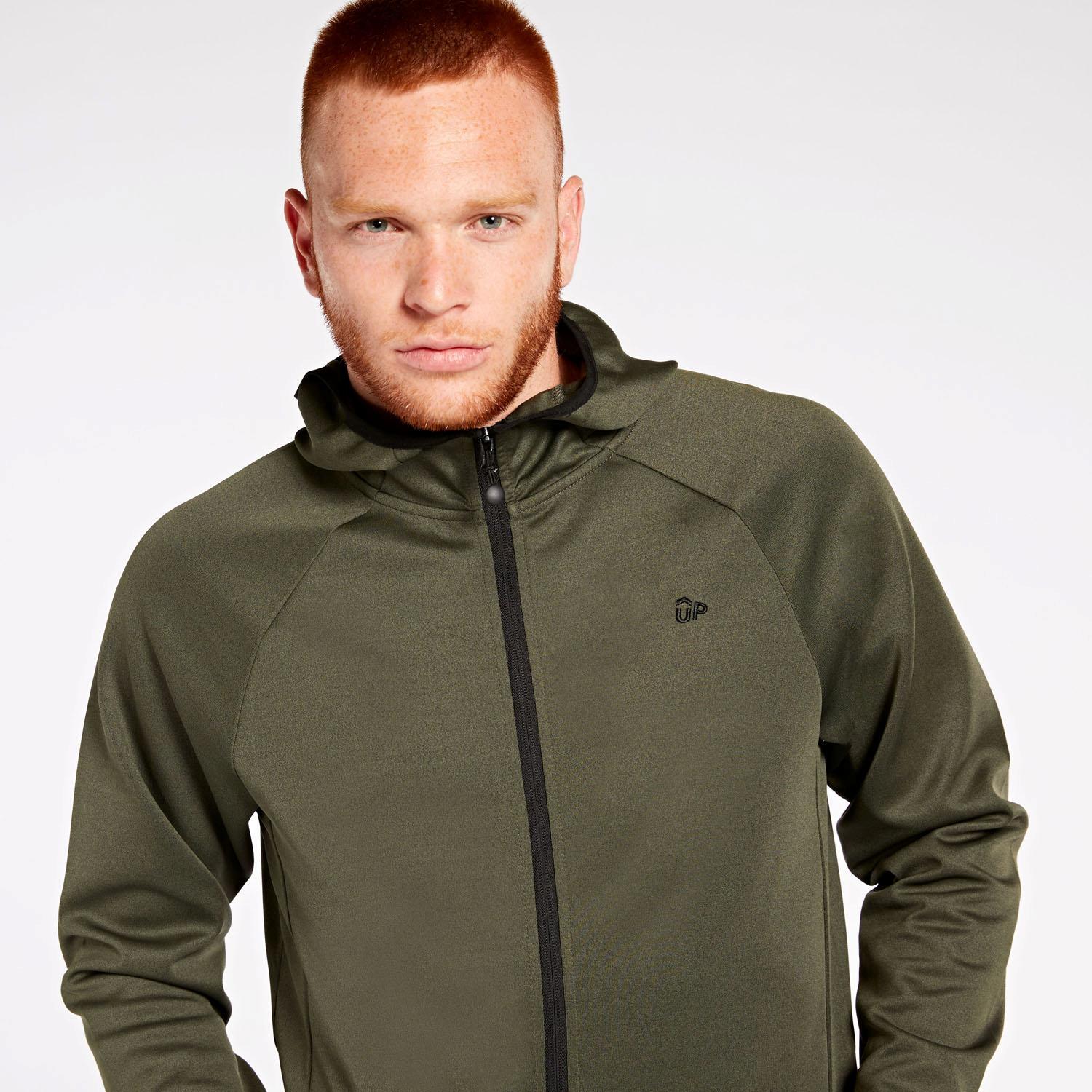 Sudadera Capucha Up Basic - Kaki - Sudadera Hombre talla S
