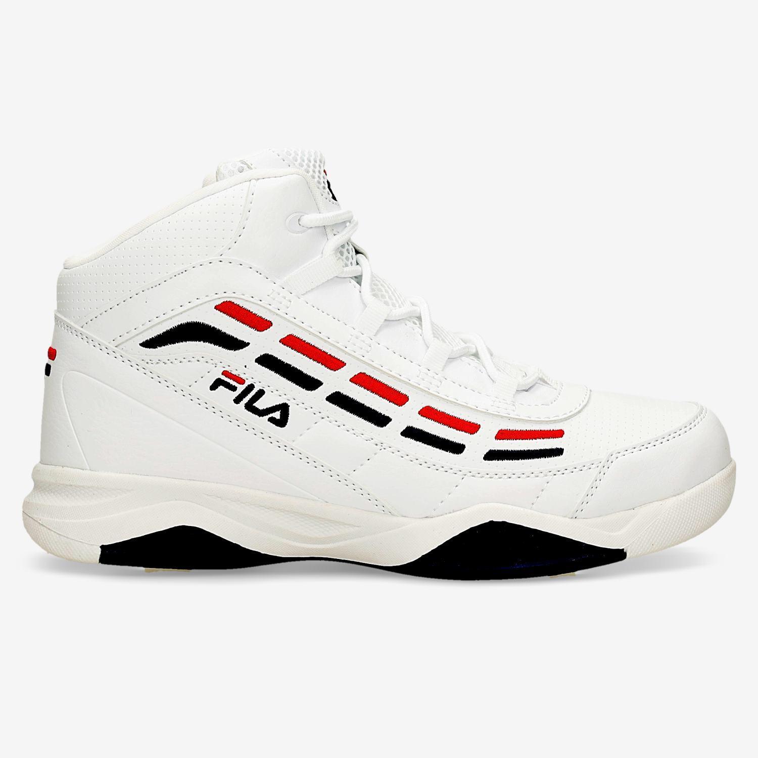 zapatillas fila botitas blancas