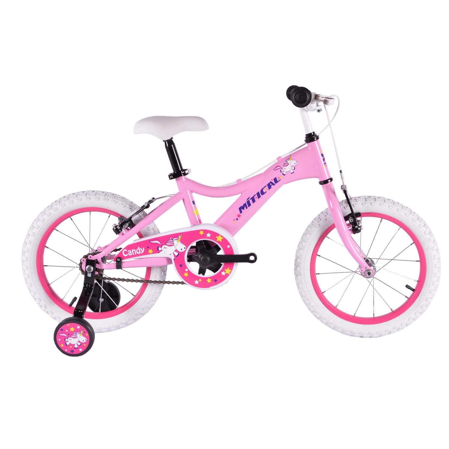 Mítical Candy - Rosa-Negro - Bicicleta Niña talla T.U.