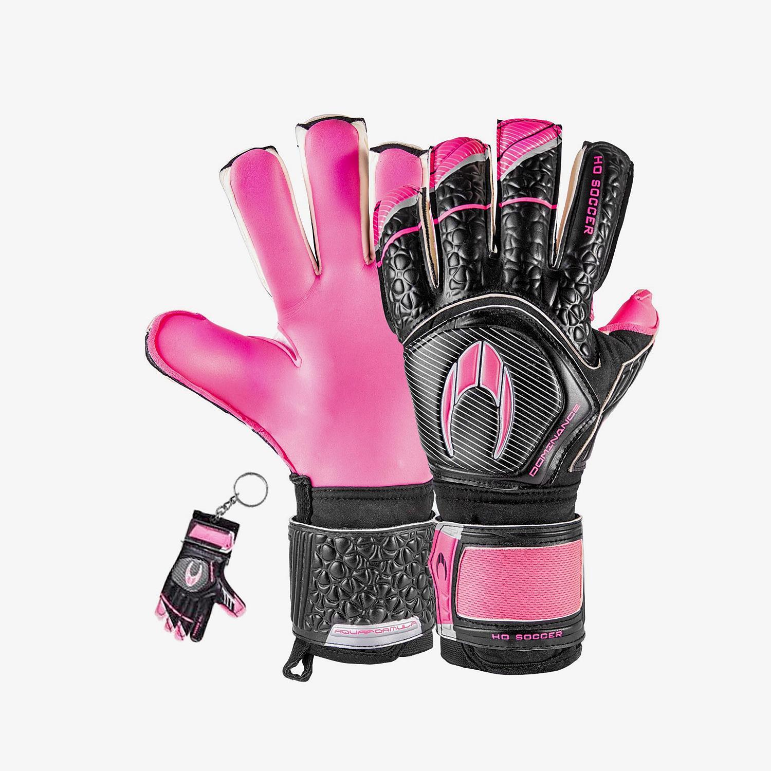 Ho Soccer Dominance Pro - Negro-Rosa - Guantes Portero Junior talla 7