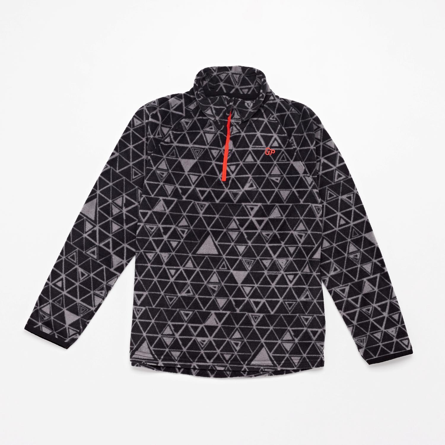 Forro Polar Cuello Zip Up - Negro - Forro Chico talla 10