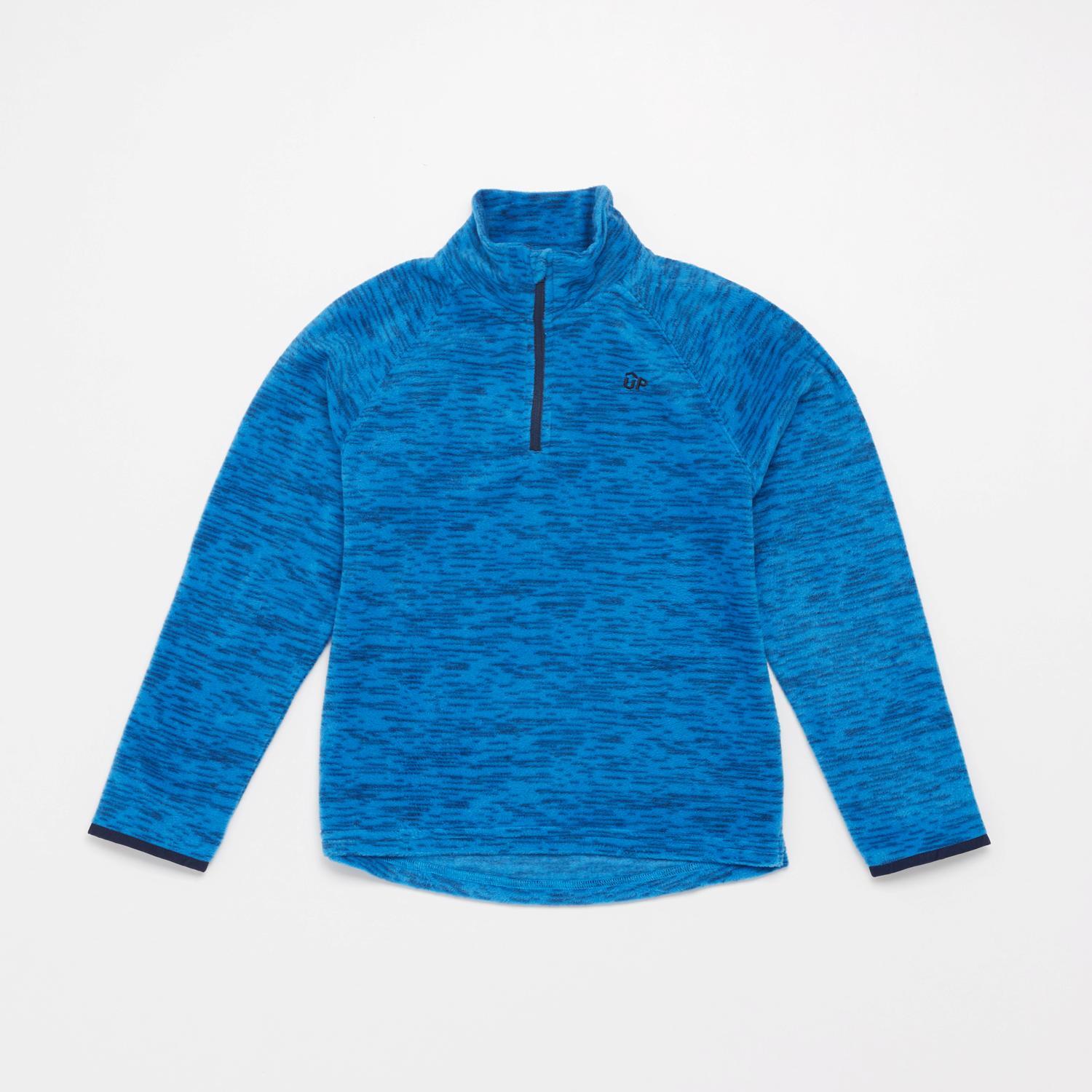 Forro Polar Cuello Zip Up - Azul - Forro Chico talla 10