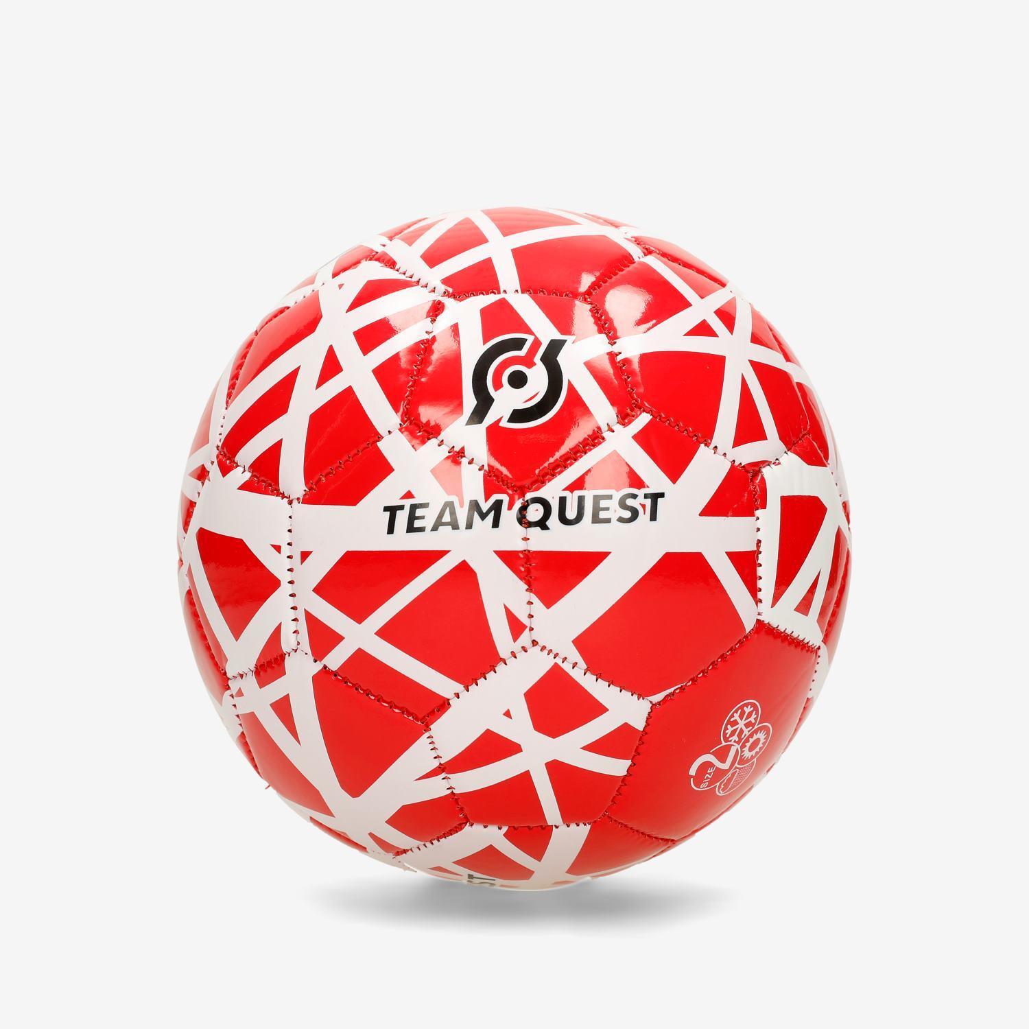 Mini Balón Fútbol Team Quest - Rojo - Balón Fútbol talla 5