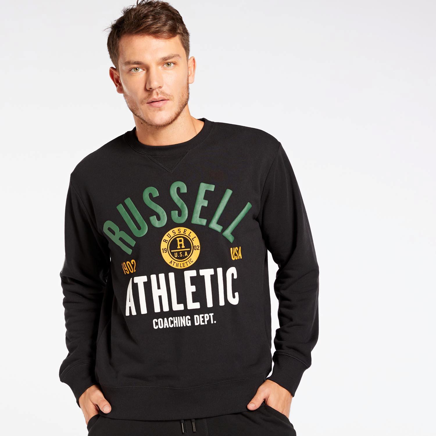 Russell Athletics Badged Negro Sudadera Hombre talla S