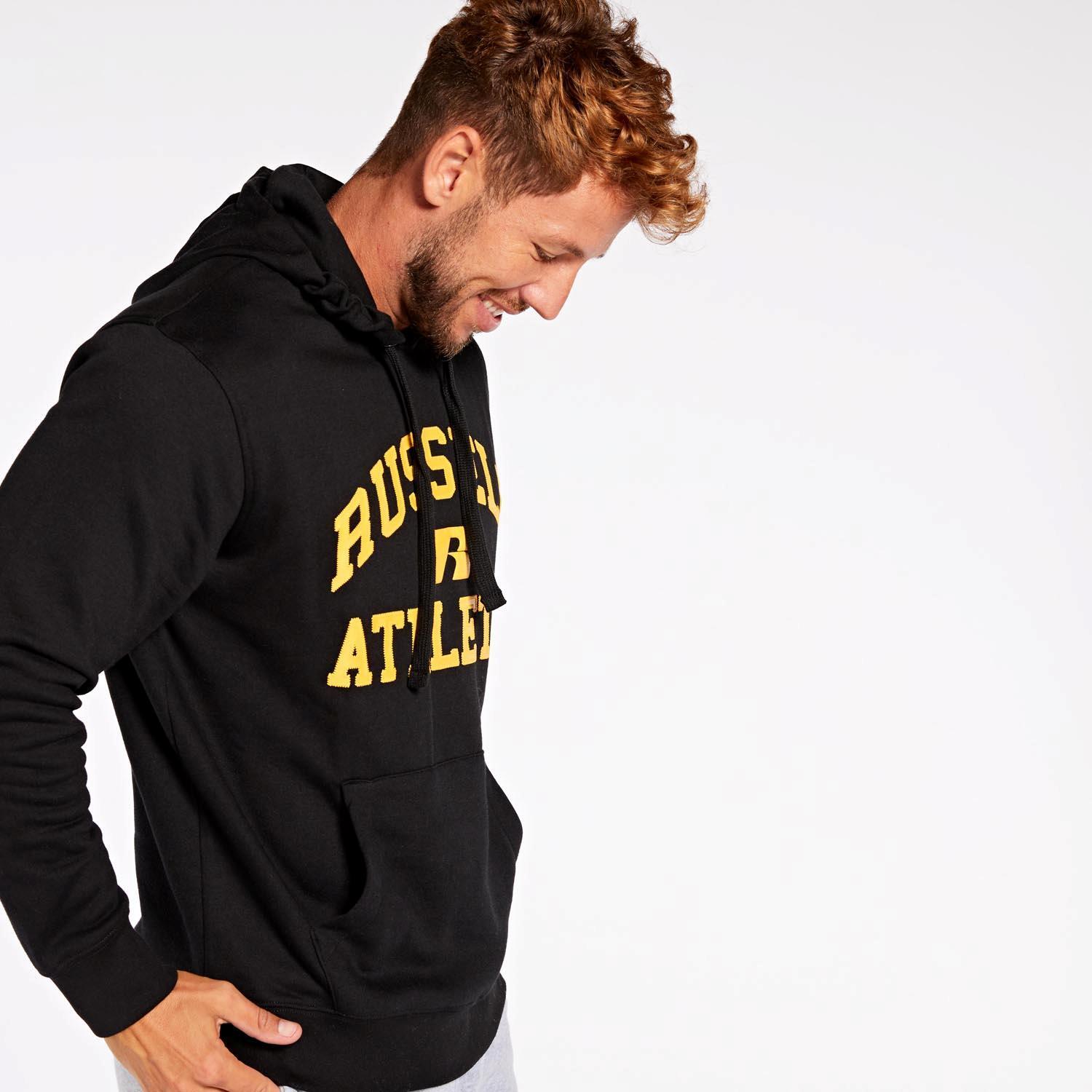 Russell Athletics Collegiate Negro Sudadera Capucha Hombre talla S