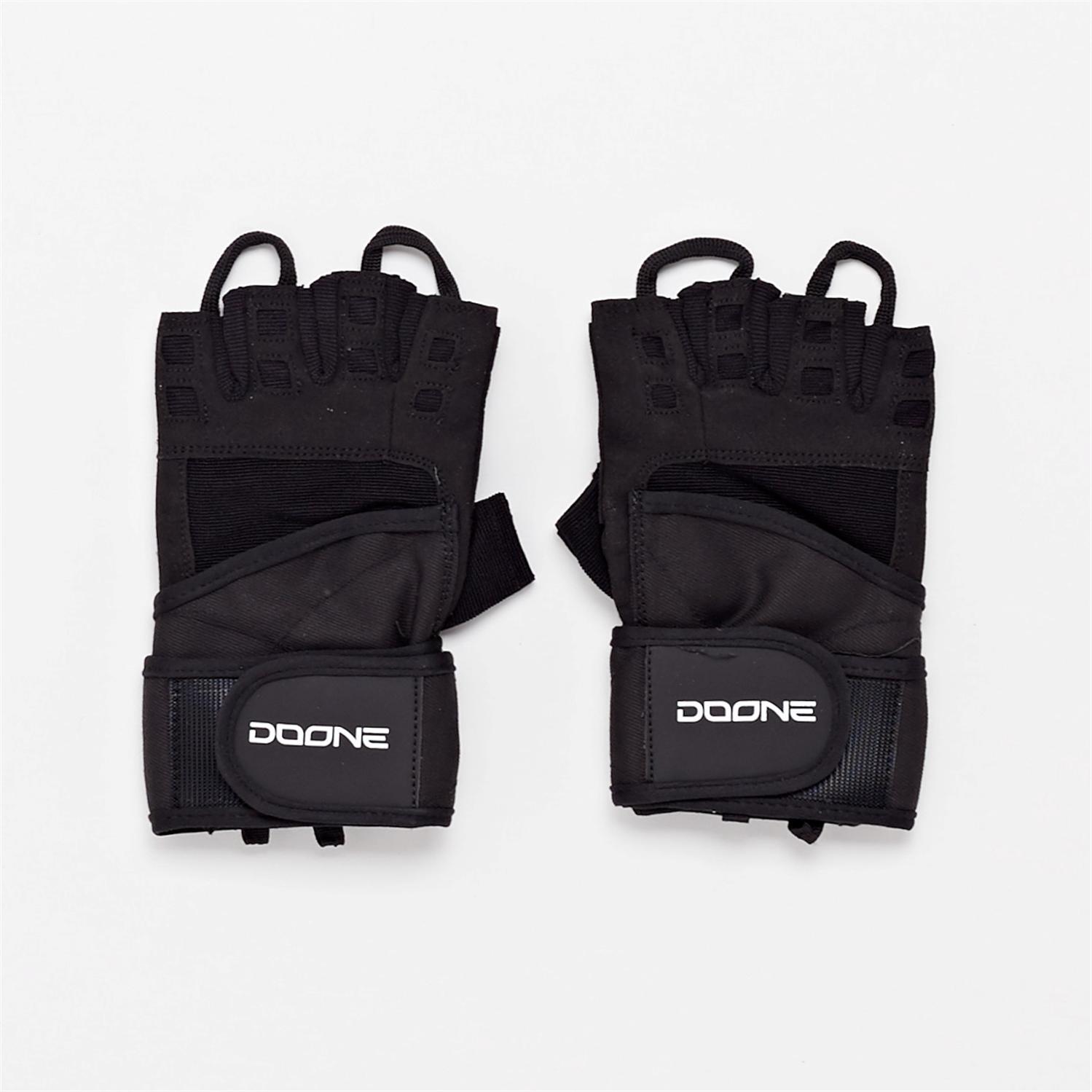 Guantes Fitness Doone - Negro - Guantes Gym talla 2XS