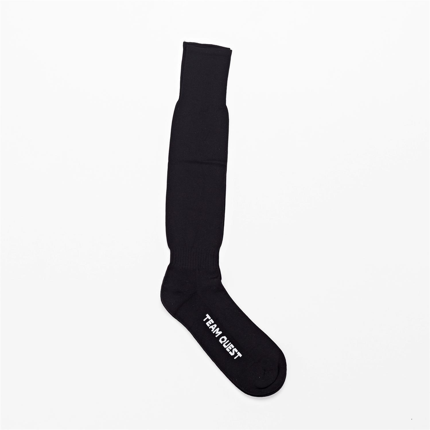 Medias Fútbol Team Quest Negro Calcetas Fútbol Hombre talla