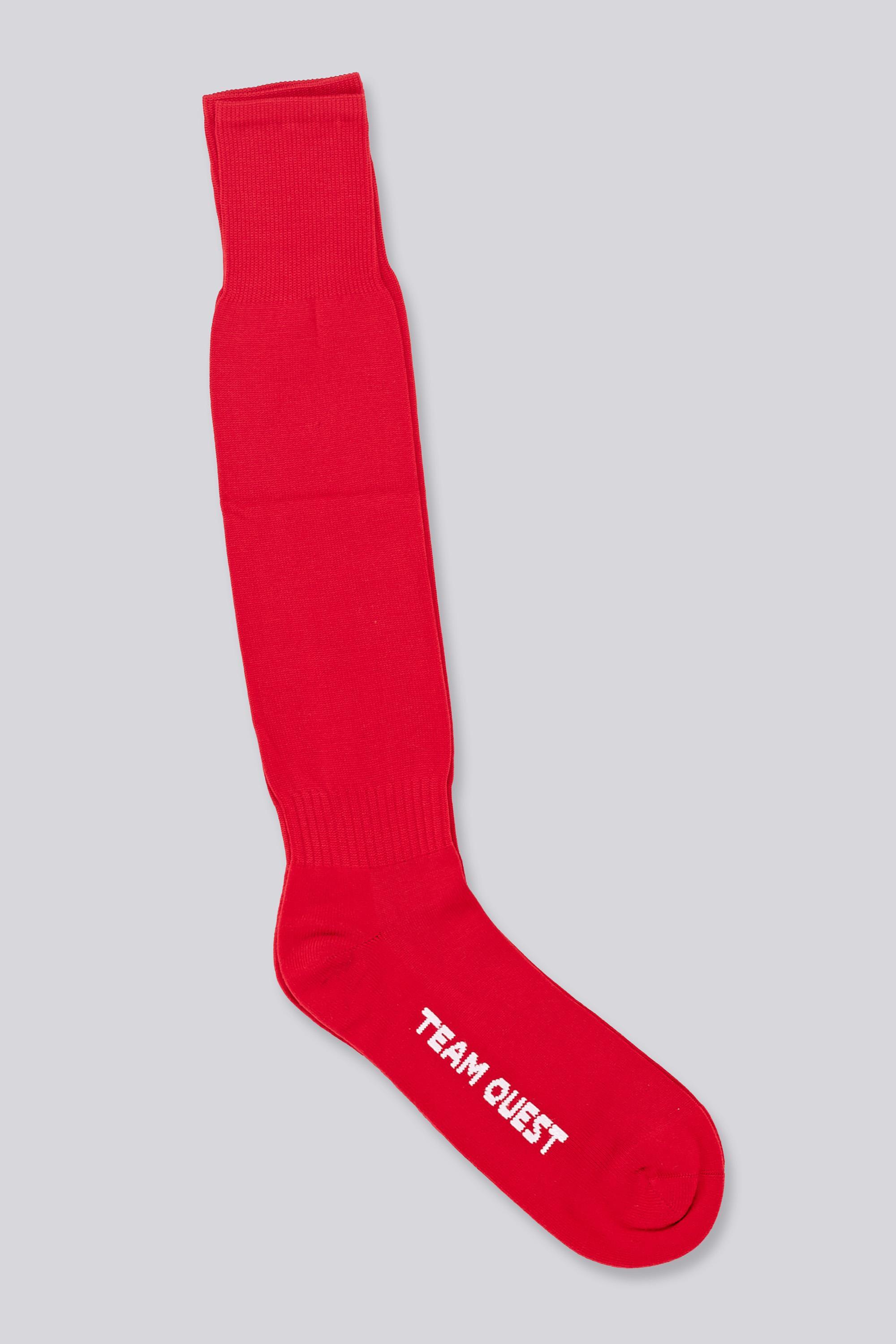 Medias Fútbol Team Quest - Rojo - Calcetines Hombre talla XL