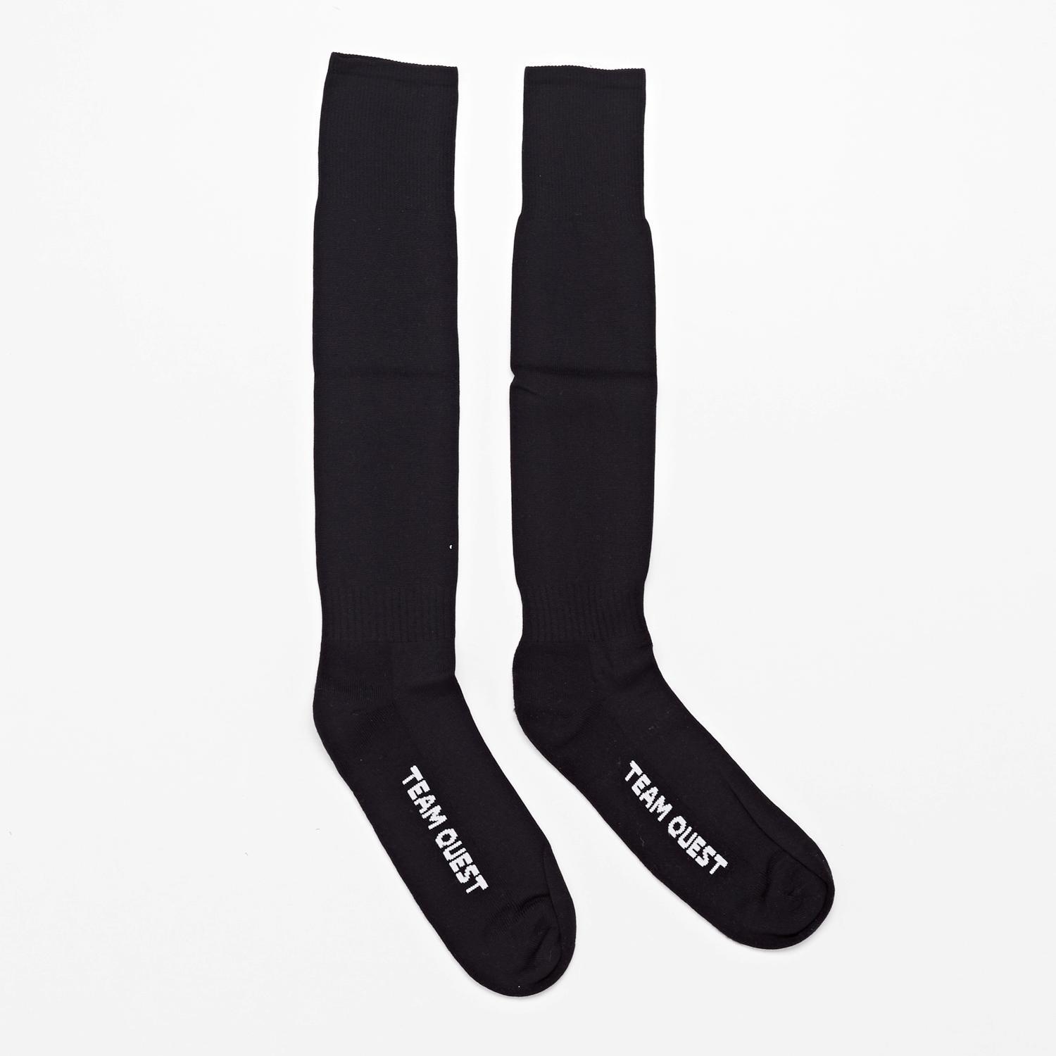 Medias Fútbol Team Quest - Negro - Calcetas Fútbol Junior talla