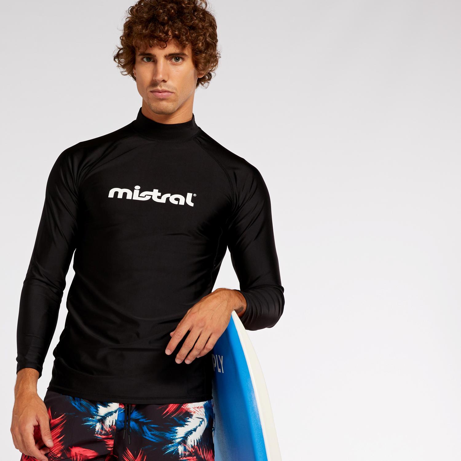 Camiseta Mistral - Negro - Camiseta Hombre talla XS