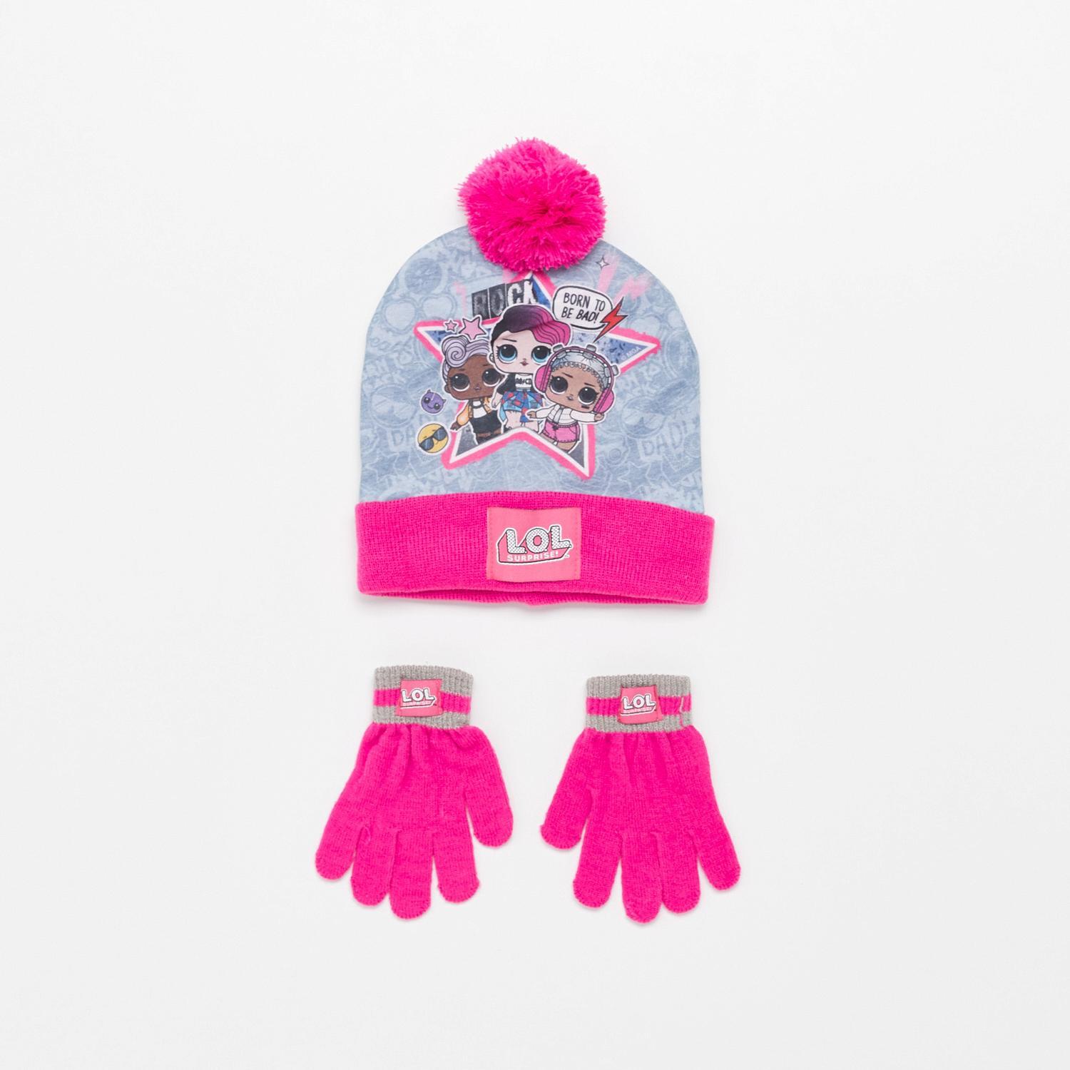 Gorro&Guantes Lol - Rosa - Complementos Niñ@ talla T.U.