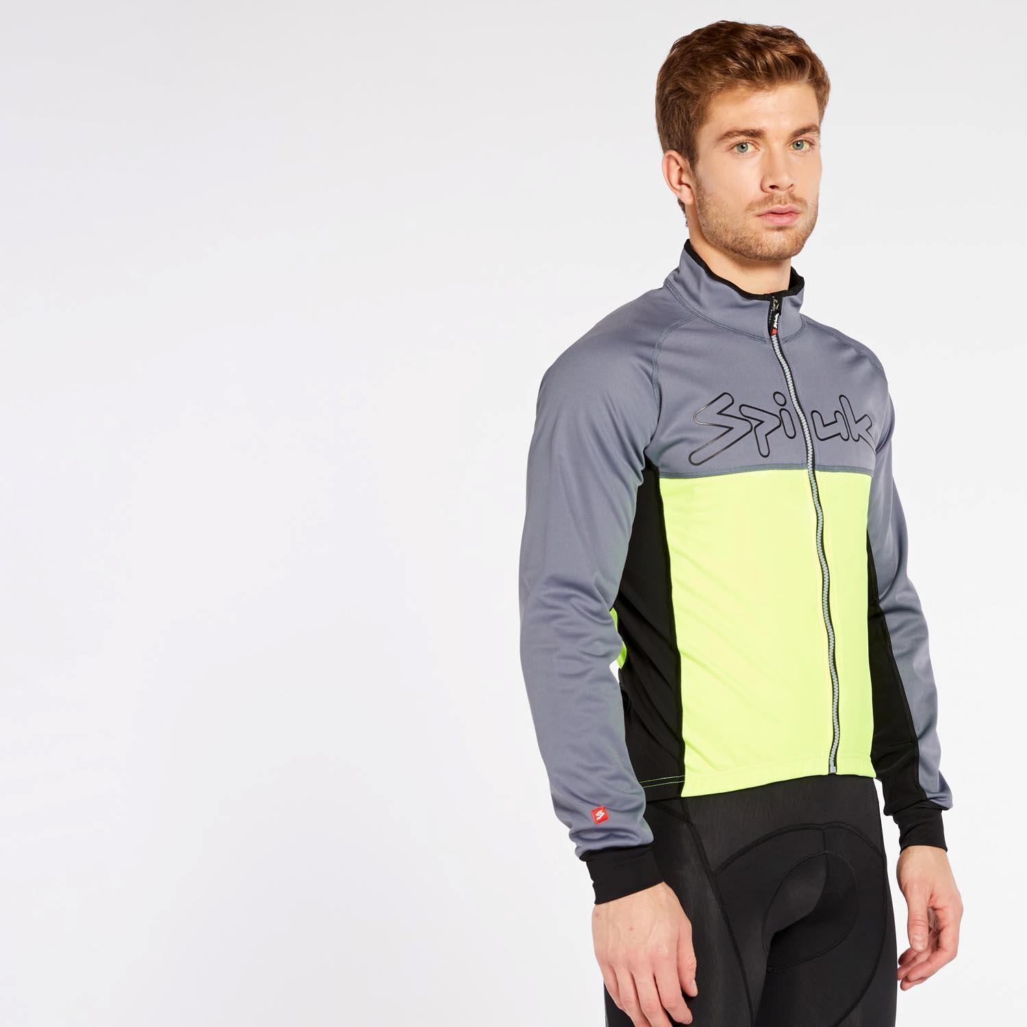 Chaqueta Spiuk Gris Chaqueta Ciclismo Hombre talla M