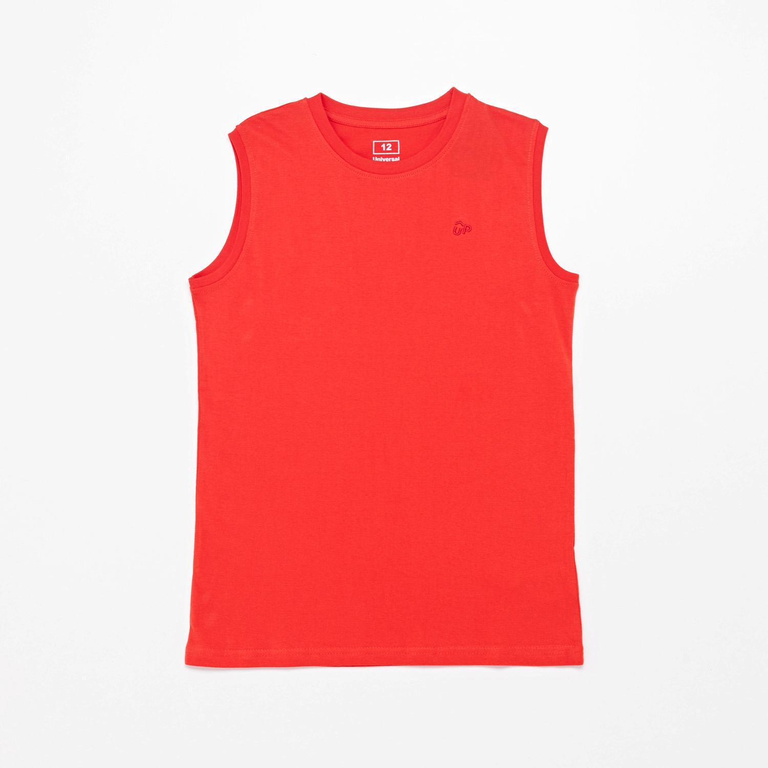 Camiseta Up Basic - Rojo - Camiseta Sin Mangas Chico