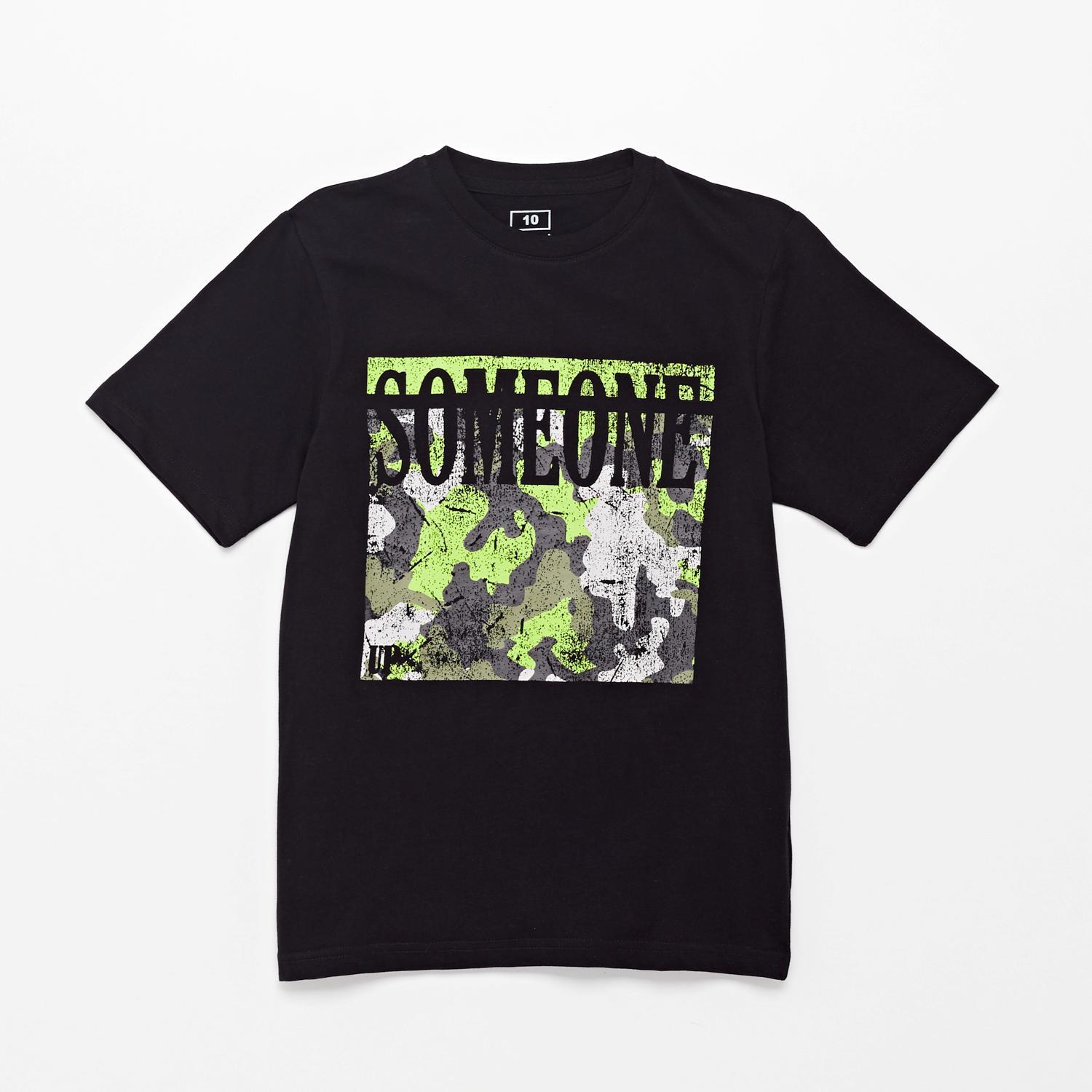 Camiseta Up Stamps - Negro - Camiseta Manga Corta Chico talla 12