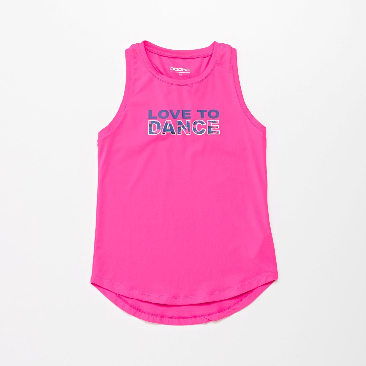 Camiseta Deporte Doone Danza - Fucsia - Camiseta Fitness Chica talla 14