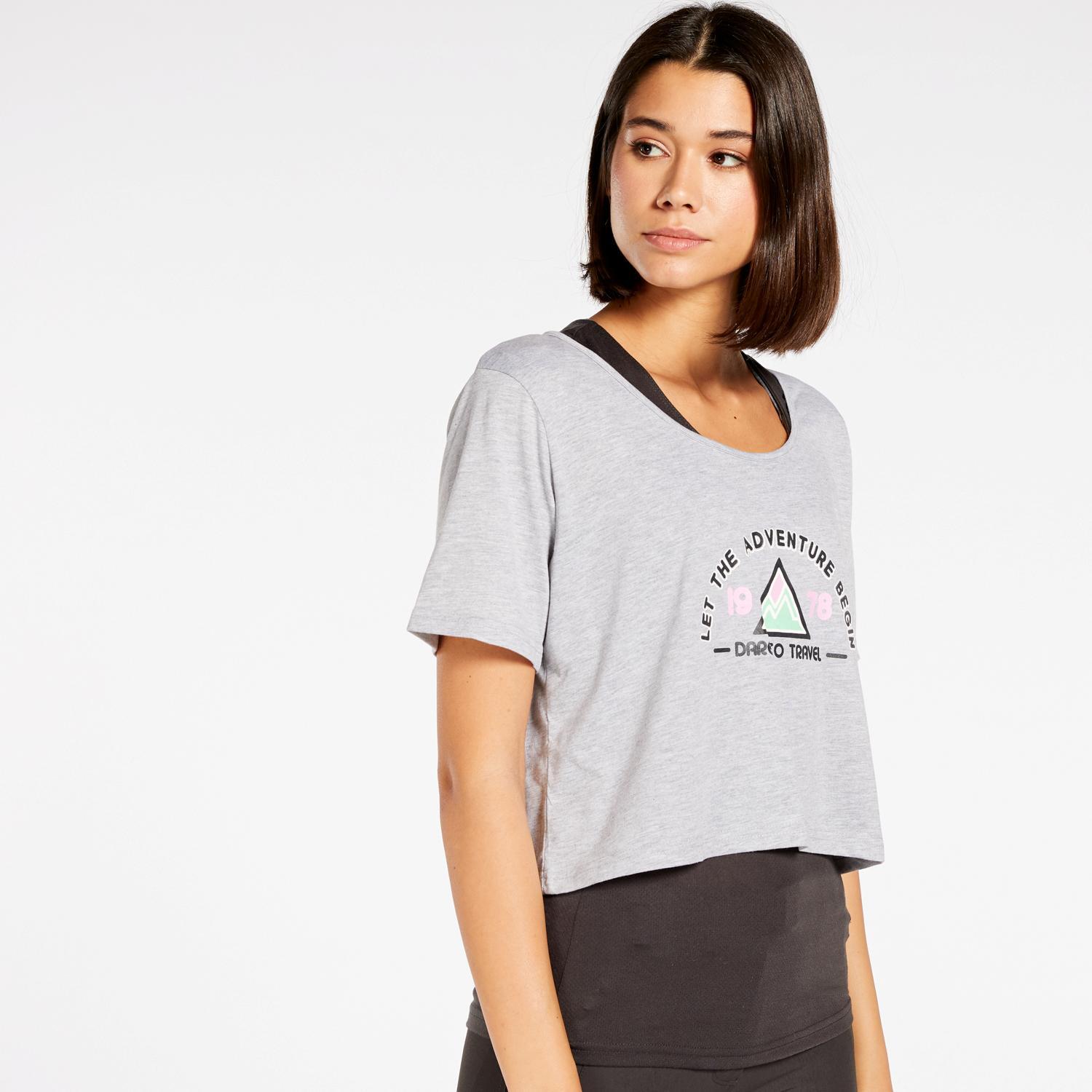 Camiseta Montaña Boriken - Gris - Camiseta Mujer talla S