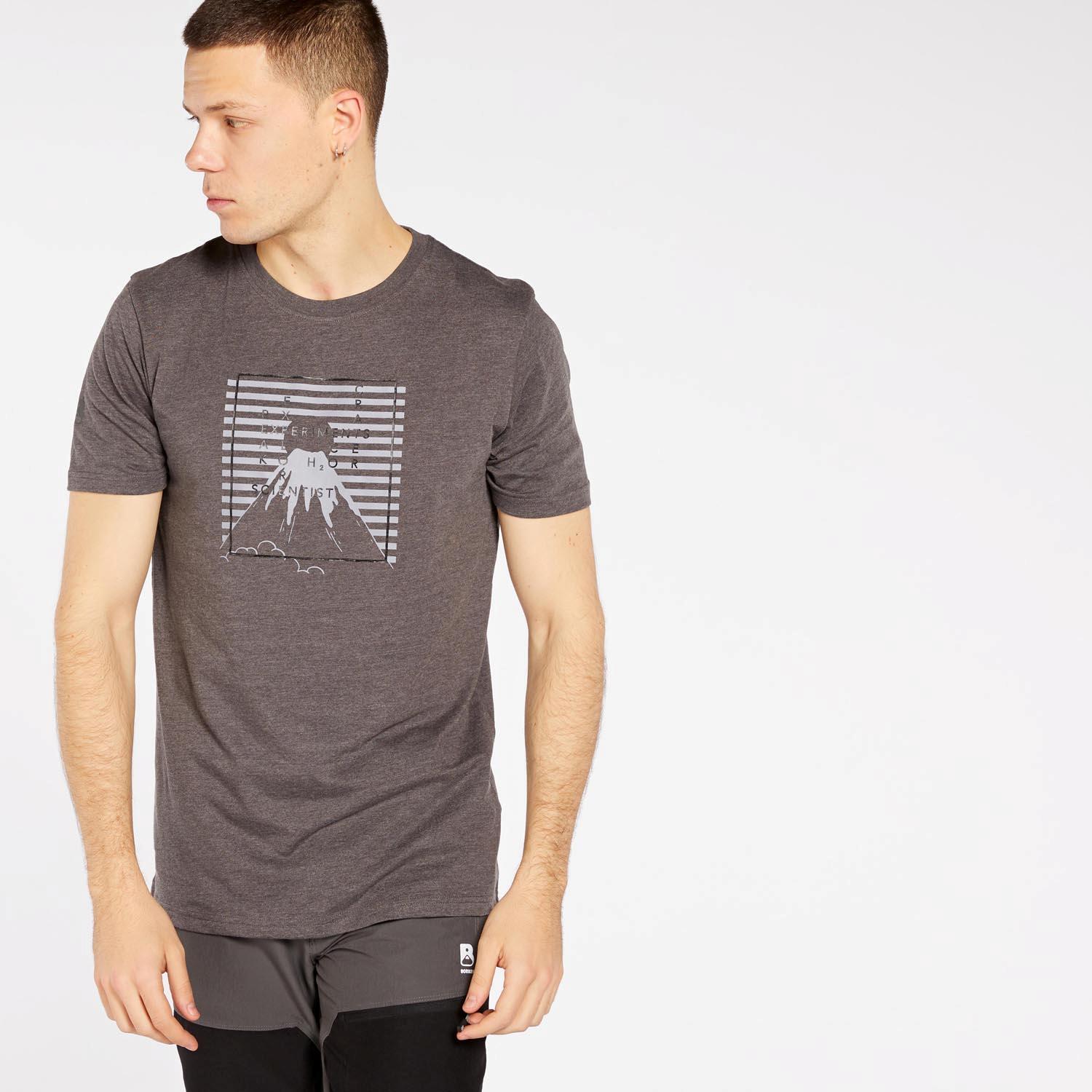 Camiseta Boriken - Gris Antracita - Camiseta Montaña Hombre talla XL