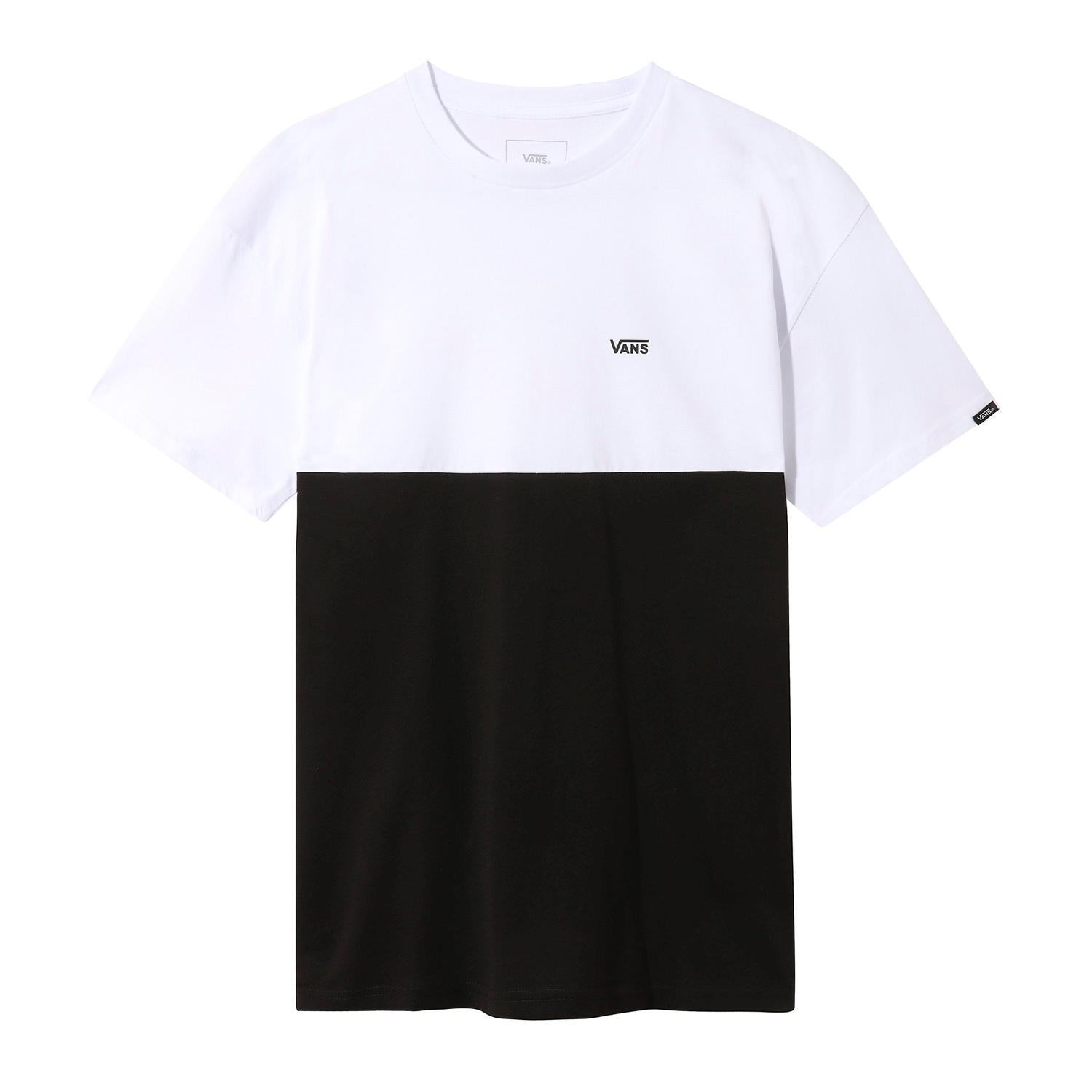 T-shirt  Color Block - Preto e Branco - T-shirt Homem tamanho L