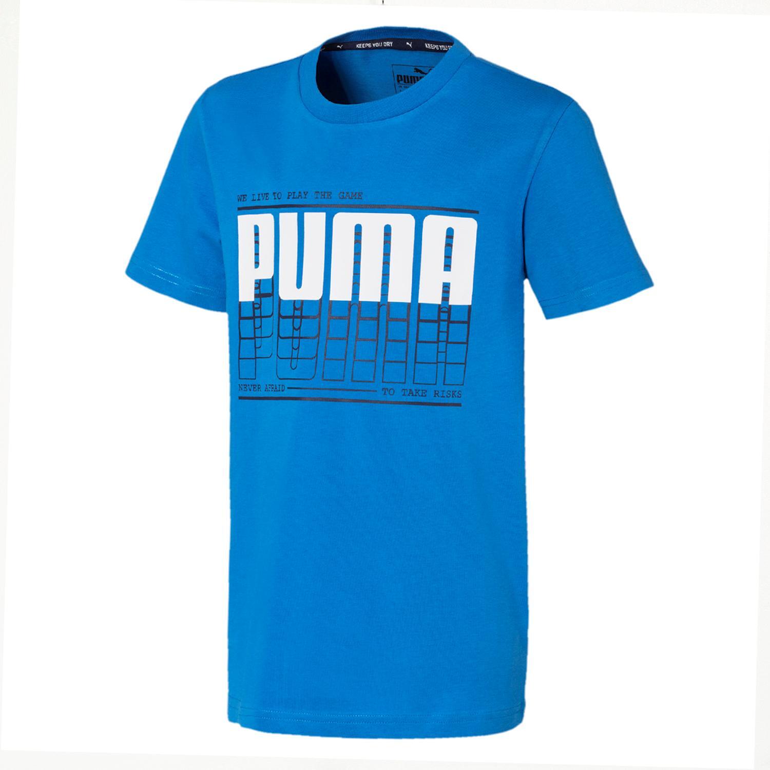 Puma Biglogo - Azul - Camiseta Chico talla 14