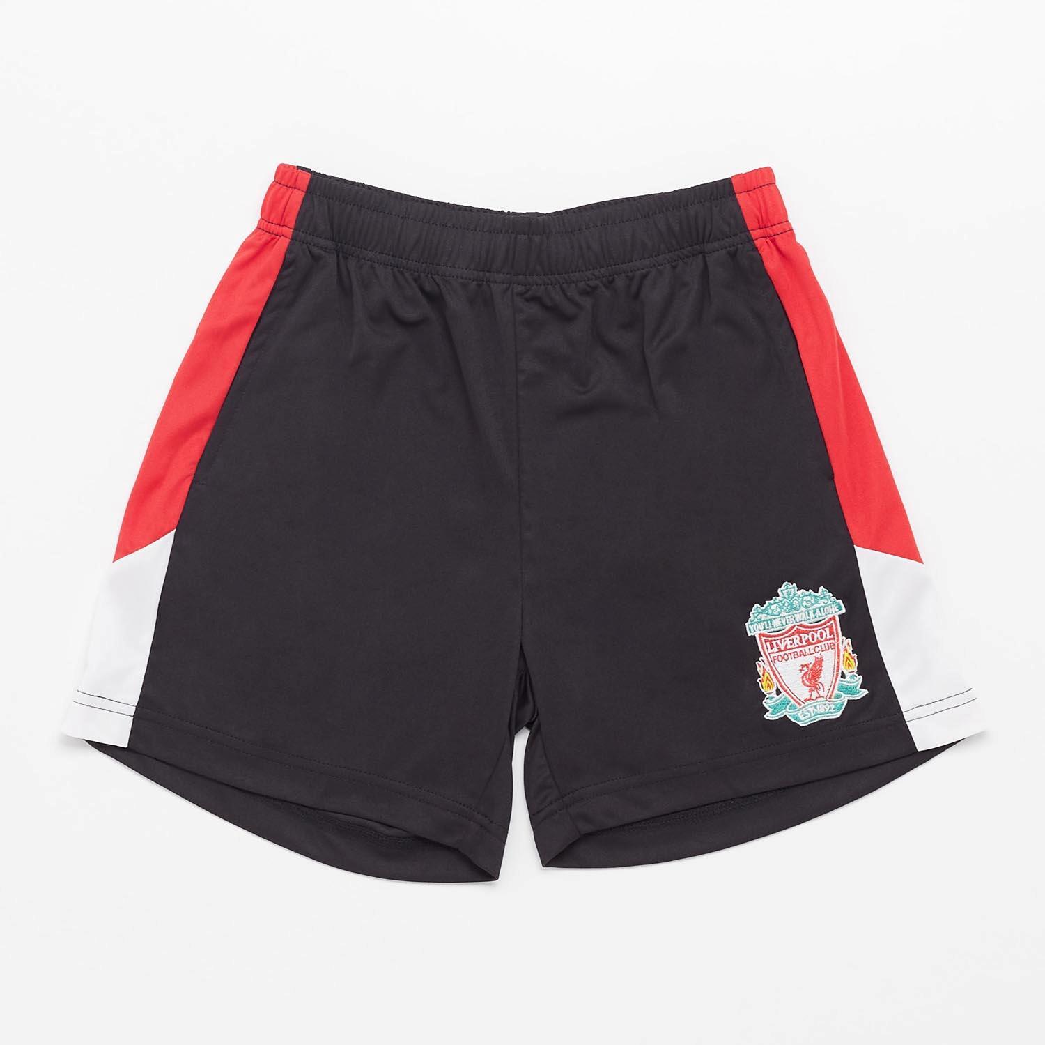 Pantalón Corto Liverpool - Negro - Pantalón Fútbol Chico talla 14
