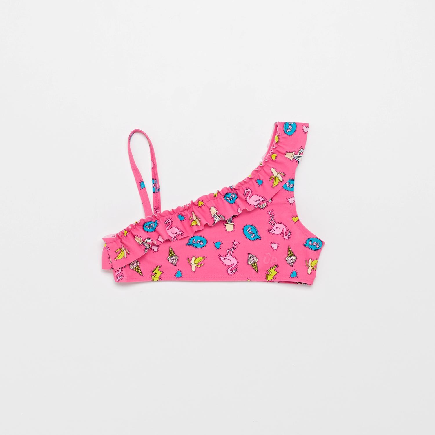 Top Bikini Volantes Up - Rosa - Parte Arriba Bikini Niña talla 8