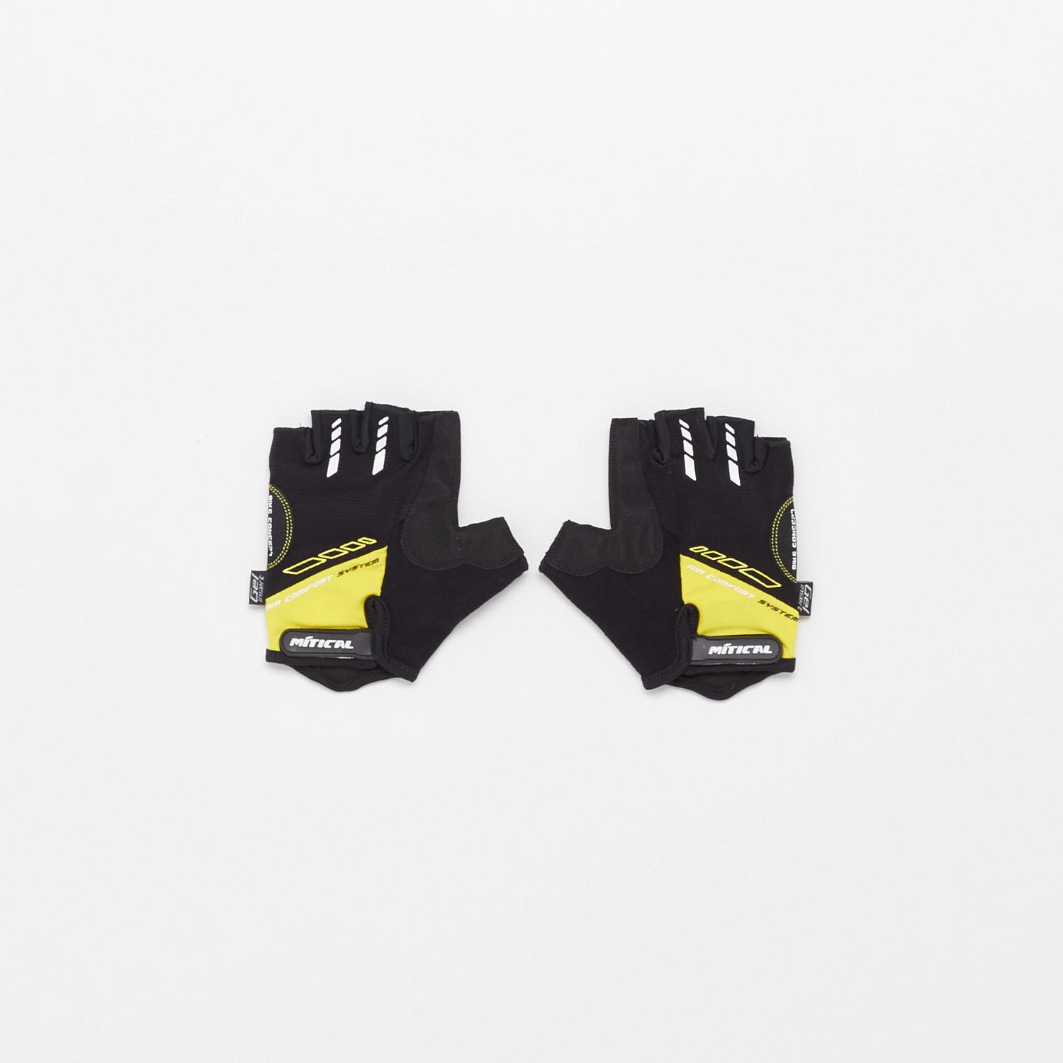 Guantes Ciclismo Mítical - Negro - Guante Corto talla M