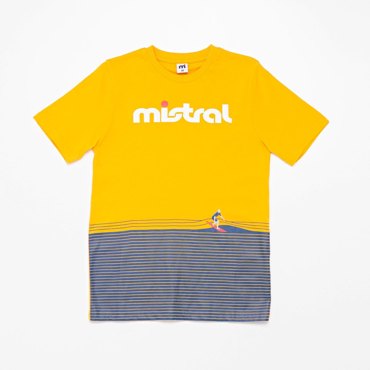 Mistral Fleet - Naranja - Camiseta Chico talla 10