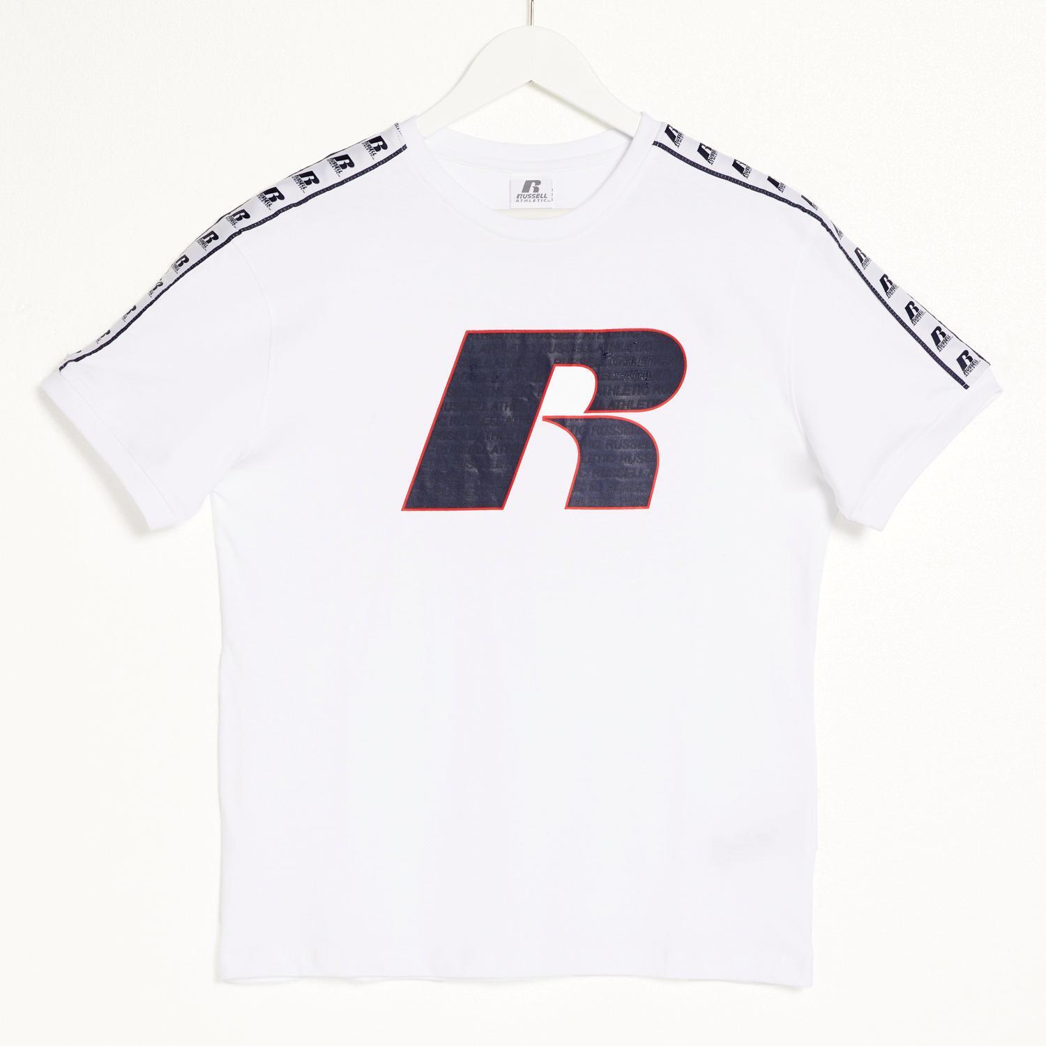 Camiseta Russell Athletic Blanc Camiseta Manga Corta Hombre talla XL