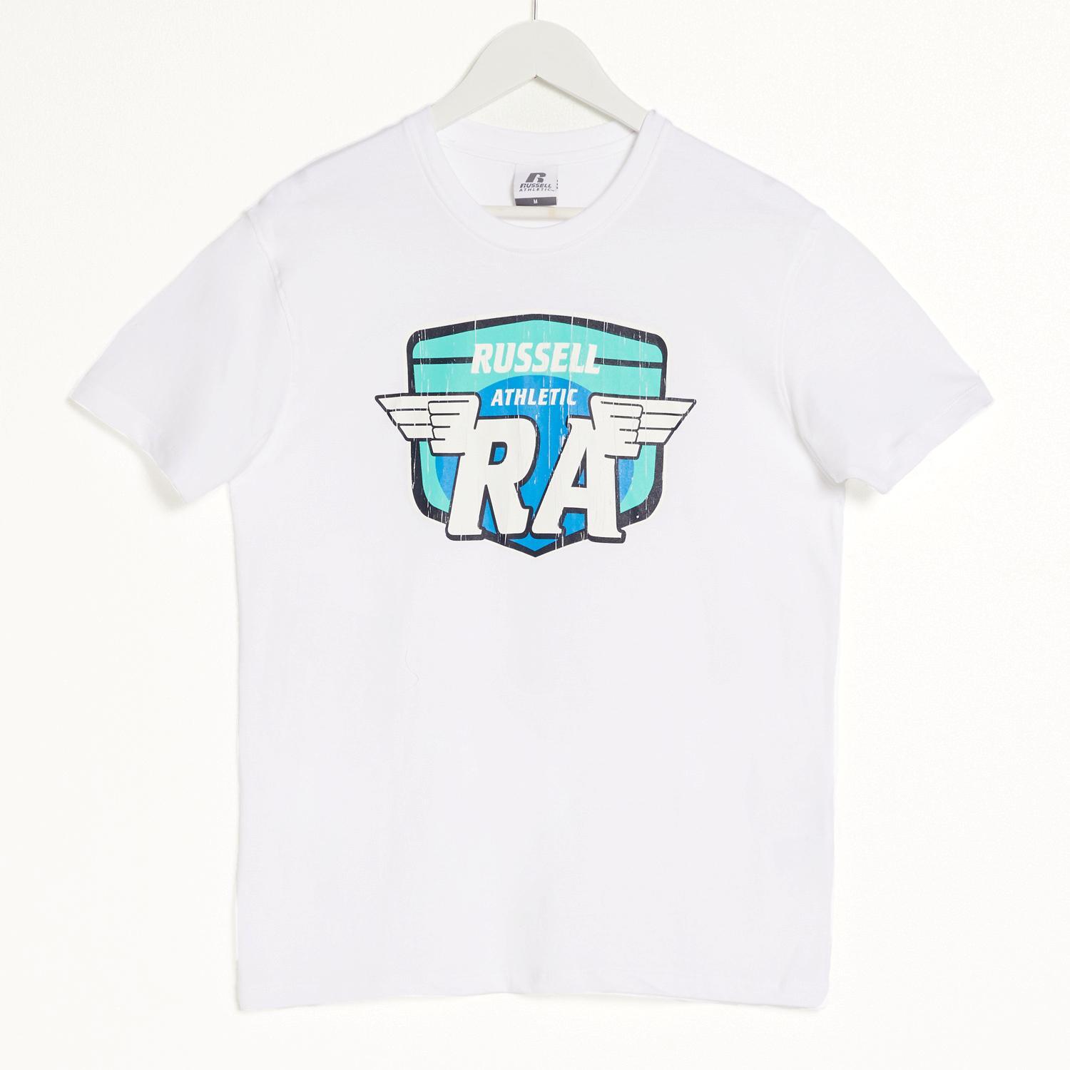 Russell Athletic - Blanco - Camiseta Manga Corta Hombre talla M