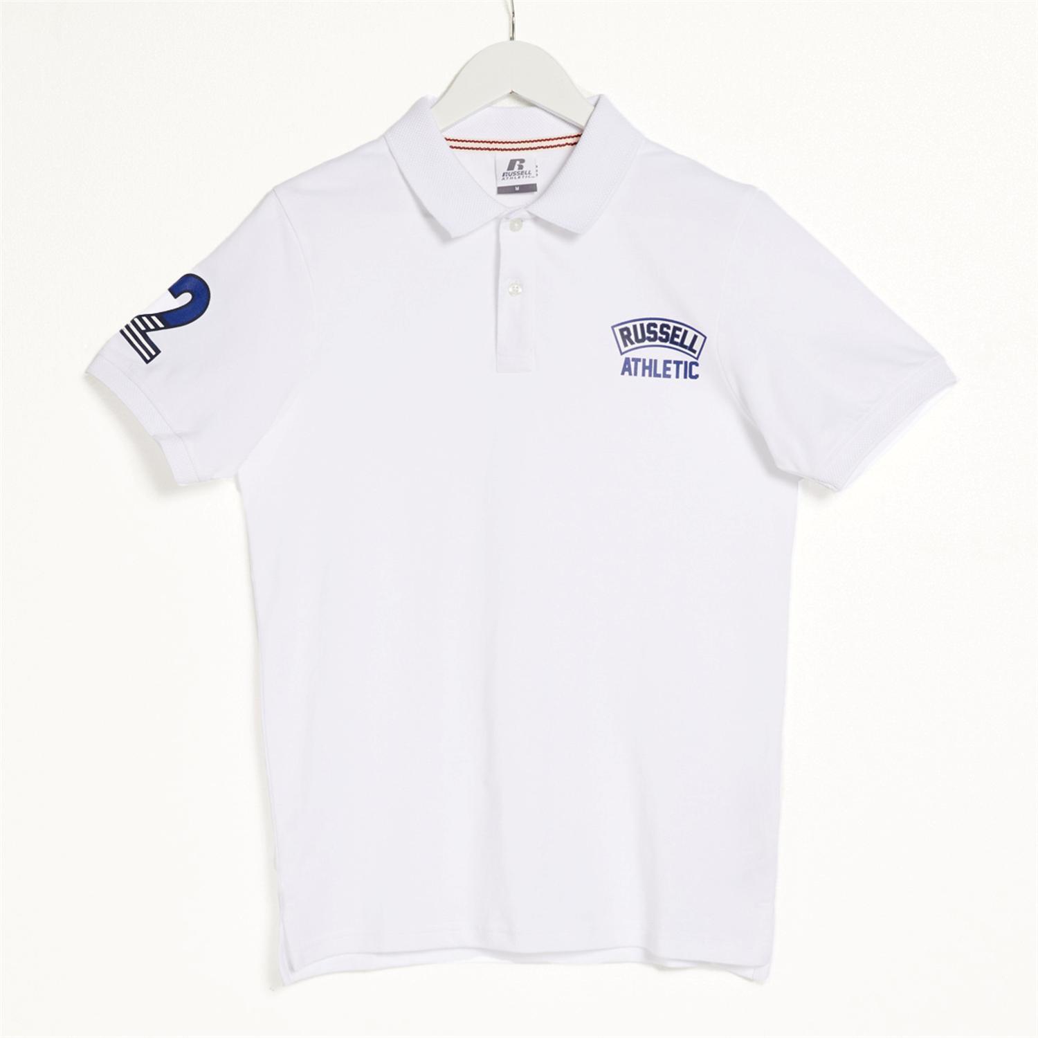 Russell Athletic - Blanco - Polo Hombre talla XL
