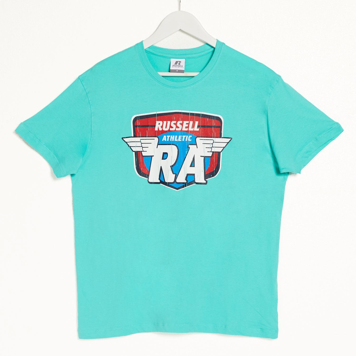 Russell Athletic - Verde - Camiseta Manga Corta Hombre talla S