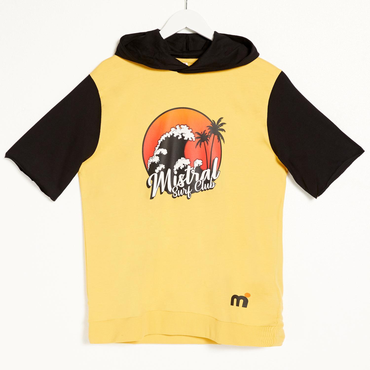 Mistral Izu - Mostaza - Camiseta Capucha Hombre talla S