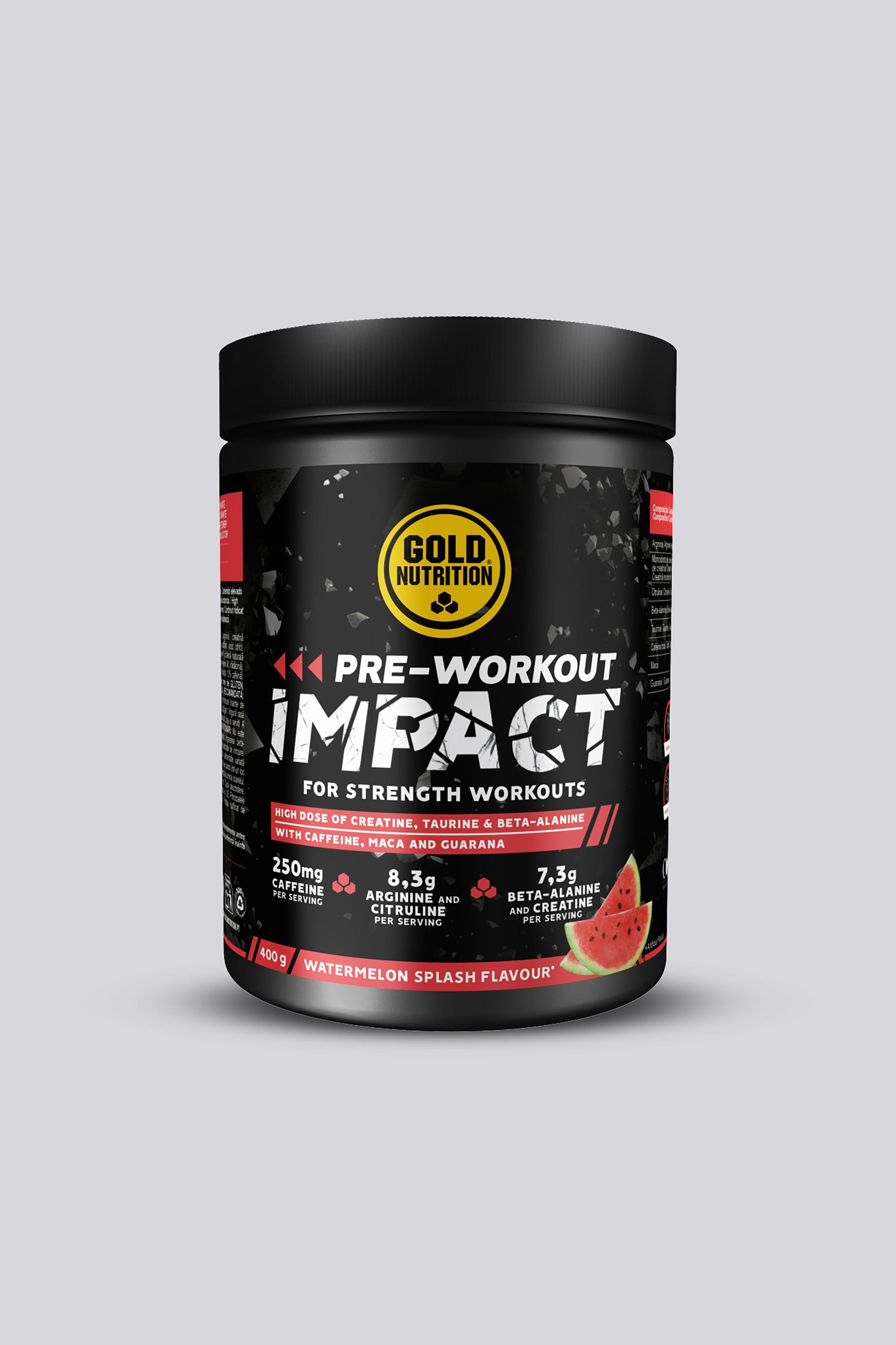 GoldNutrition Pre Workout Sandía 400 gr Energizante  MKP talla T.U.