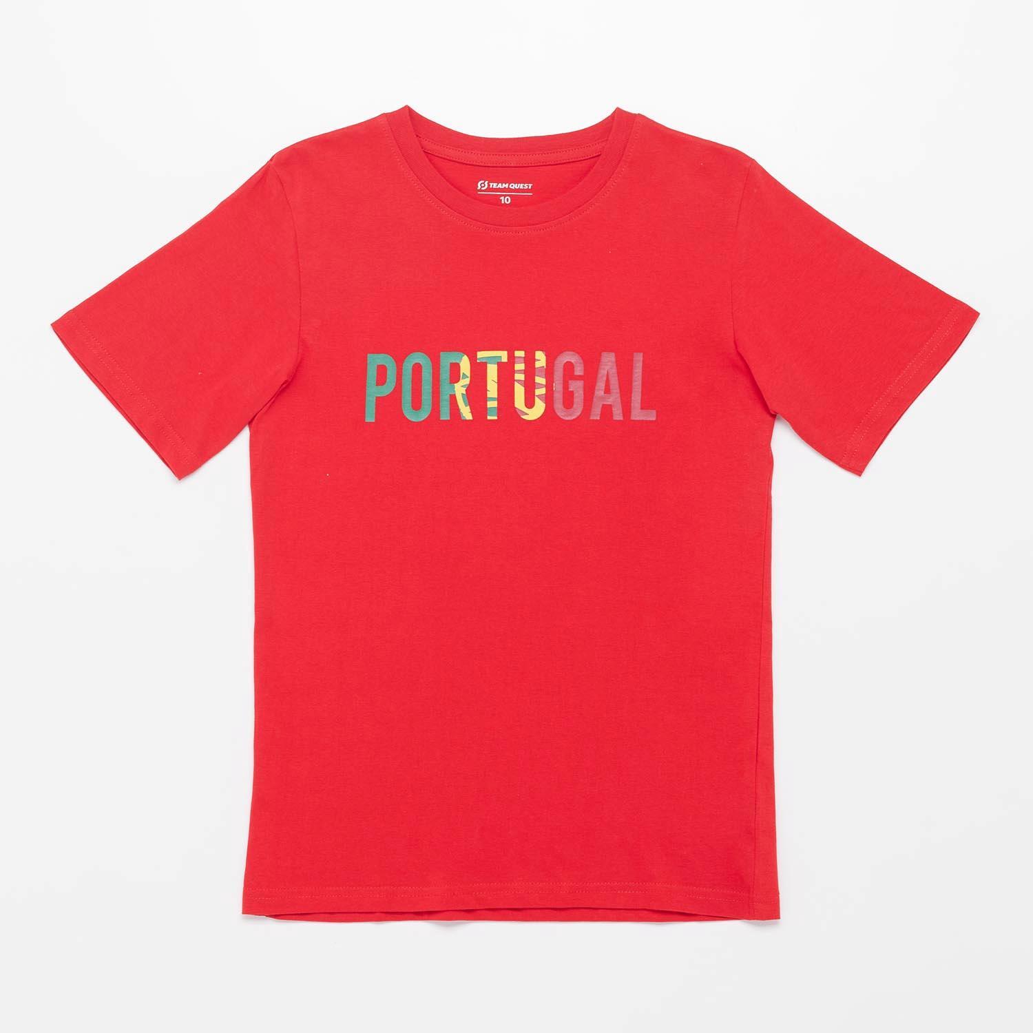 Camiseta Portugal Eurocopa - Rojo - Camiseta Fútbol Chico talla 14