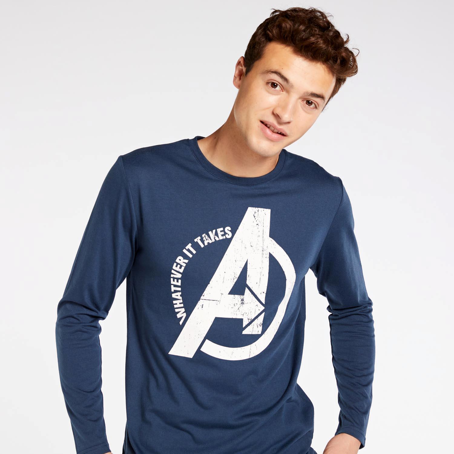Camiseta Los Vengadores - Camiseta Manga Larga Hombre talla XL