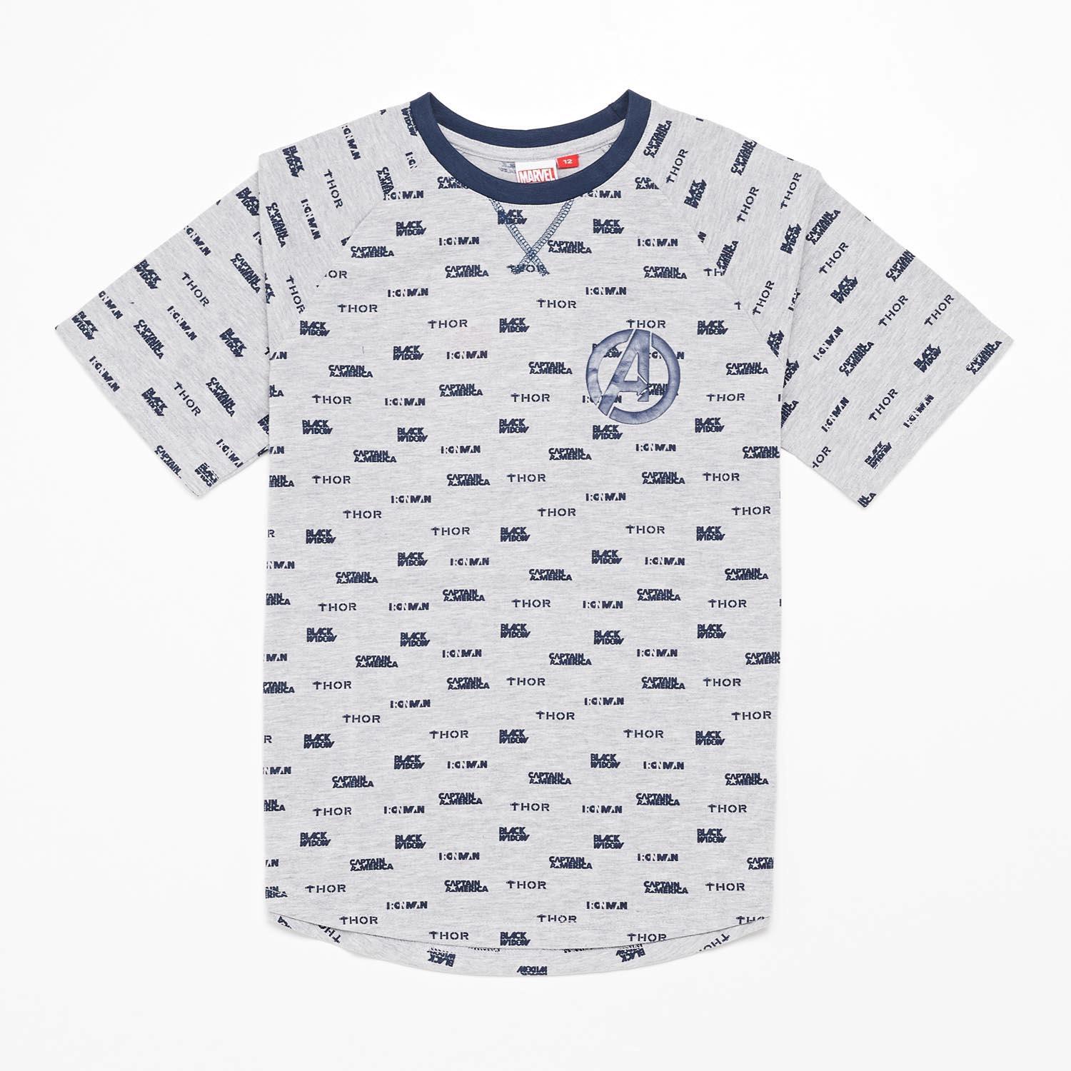 Camiseta Vengadores - Gris - Camiseta Chico Marvel talla 14