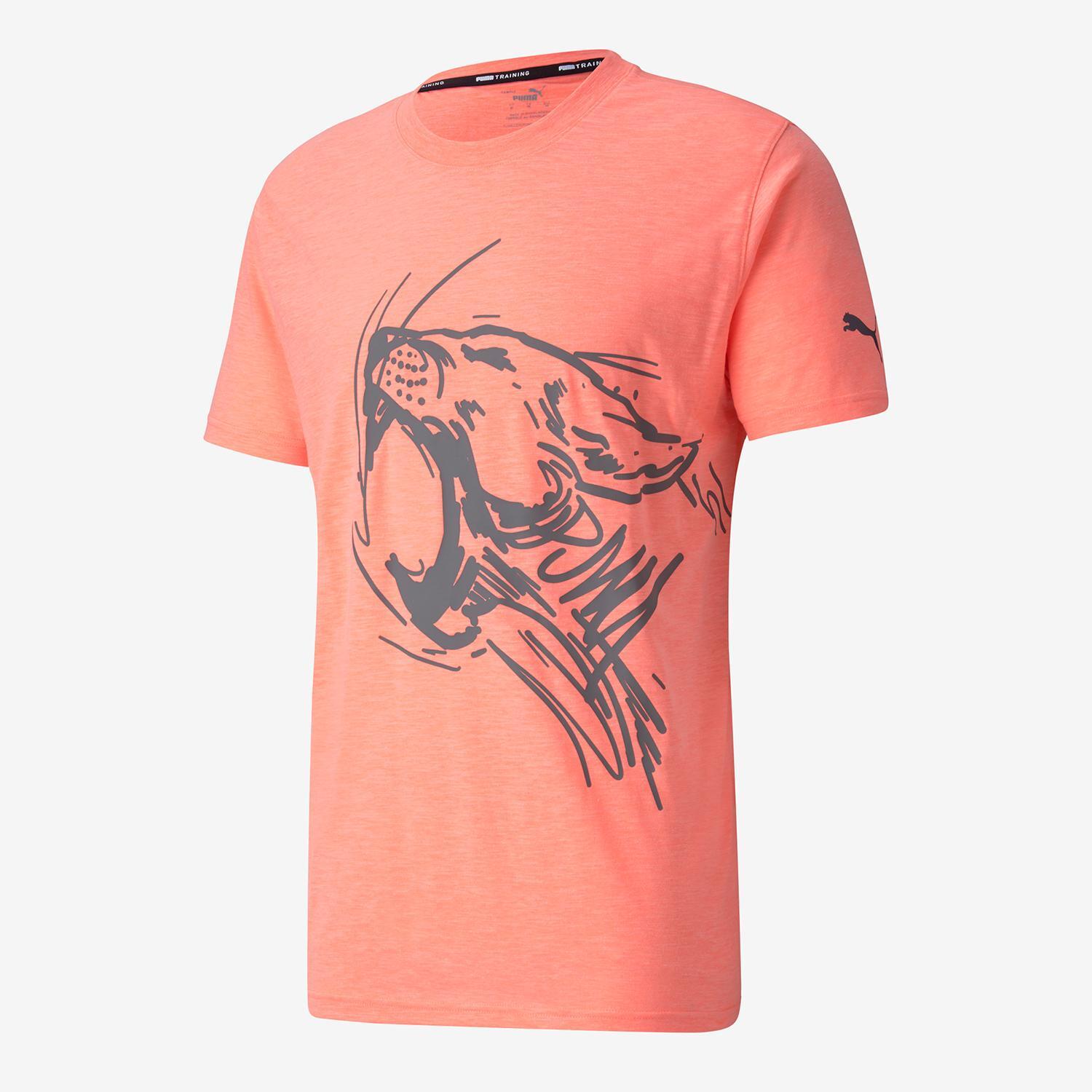 Puma Graphic - Naranja - Camiseta Running Hombre talla S