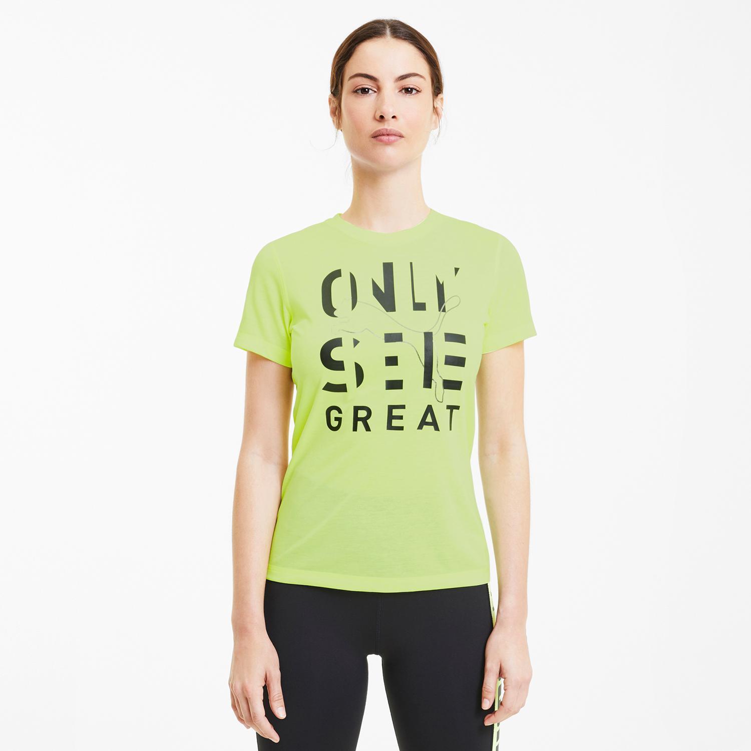 Puma Solgan - Lima - Camiseta Running Mujer talla XS