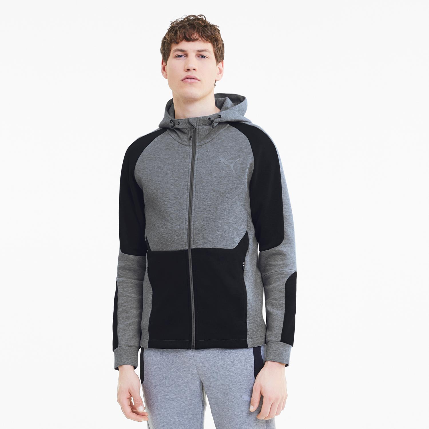Puma Evostripe - Gris - Sudadera Capucha Hombre talla 2XL