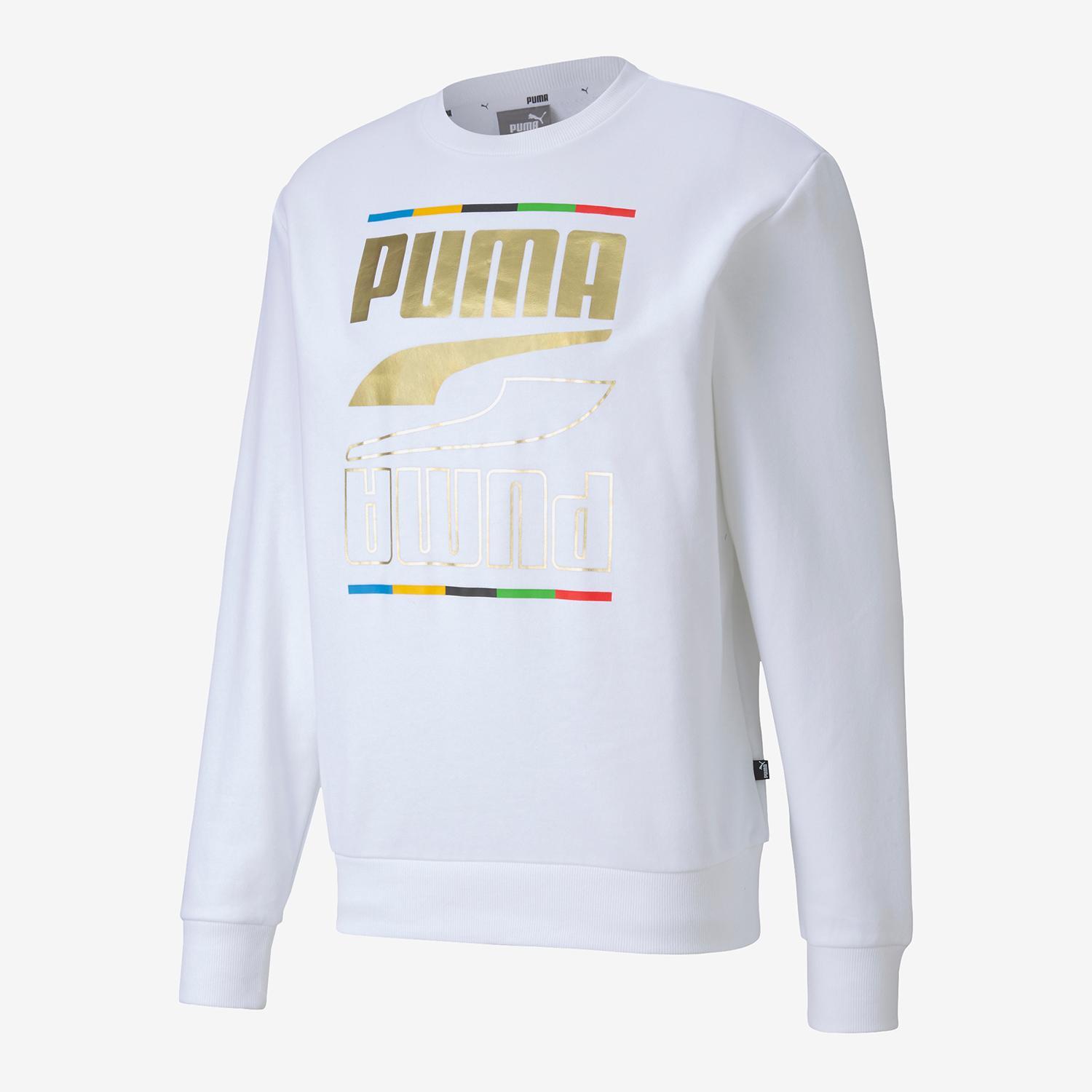 Puma Rebel Gold - Blanco - Sudadera Hombre talla S