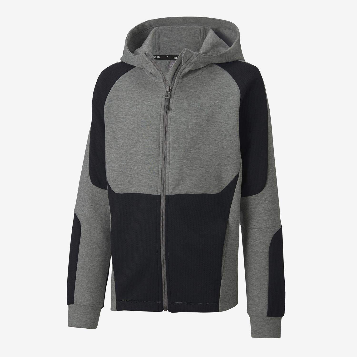 Puma Evostripe - Gris - Sudadera Capucha Chico talla 12