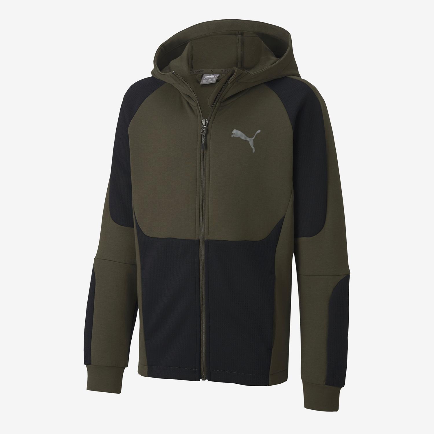 Puma Evostripe - Kaki - Sudadera Capucha Chico talla 12