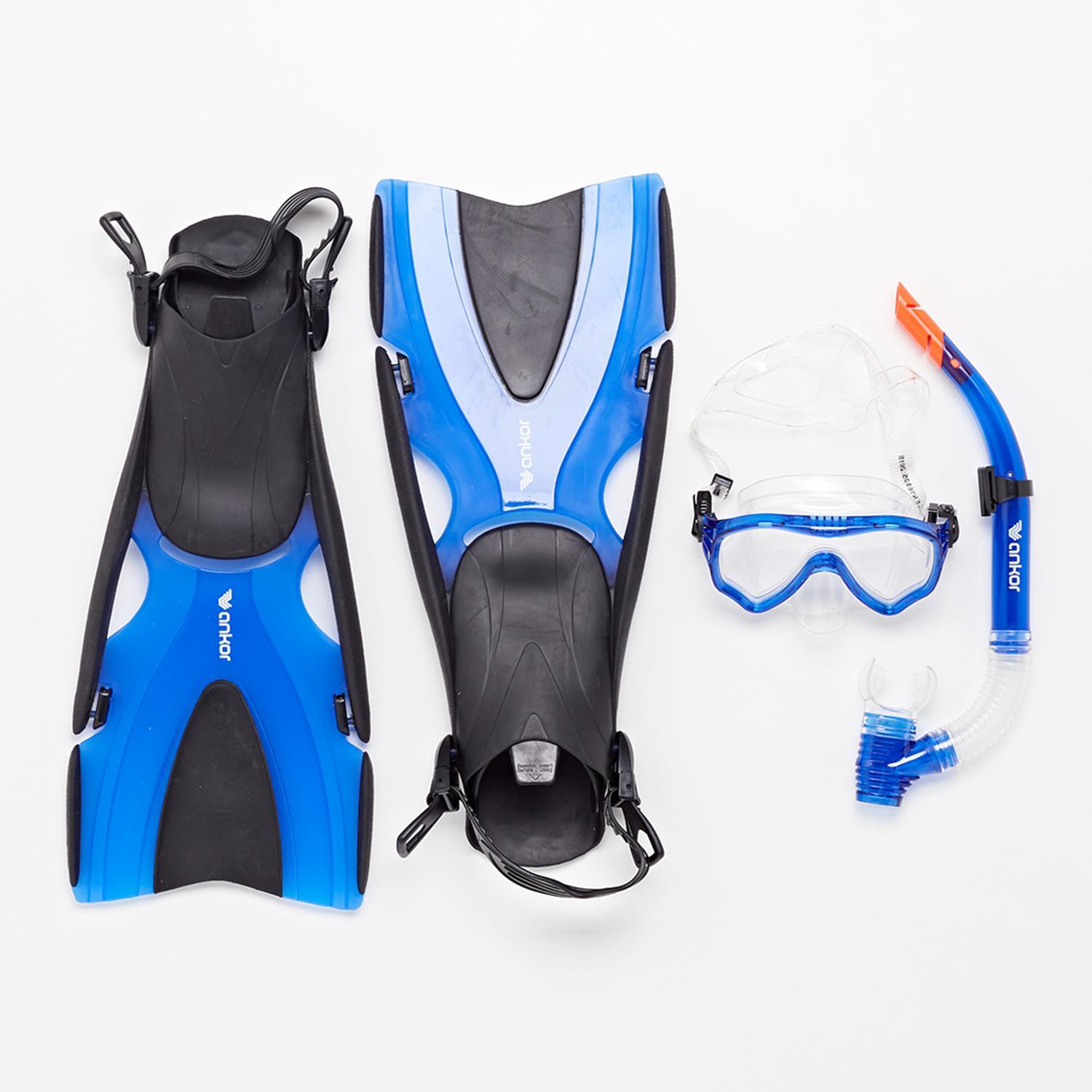 Kit de plongée Ankor - Bleu - Accessoires de plongée sports taille 40