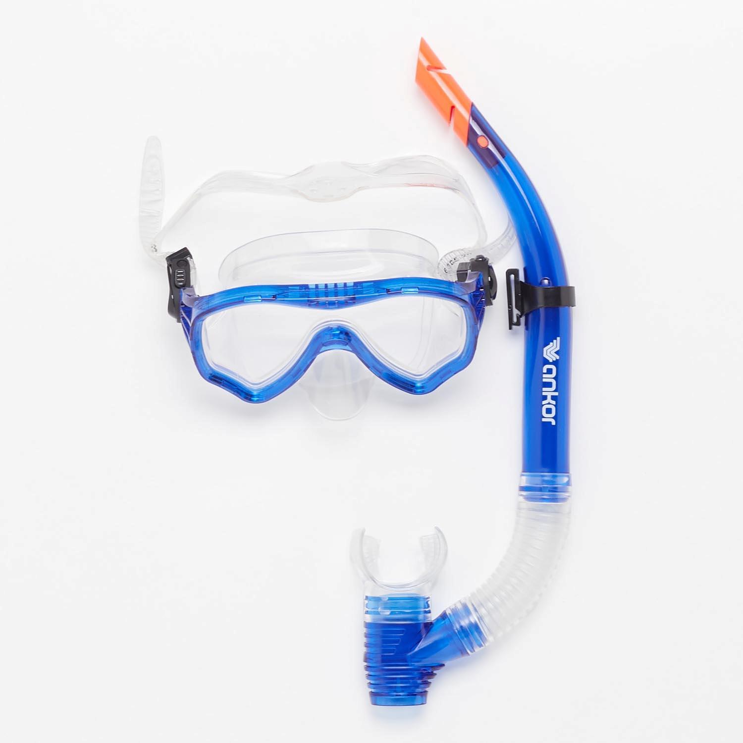 Set de Plongée Masque + Tube Ankor - Bleu - Accessoires de plongée sports taille UNICA